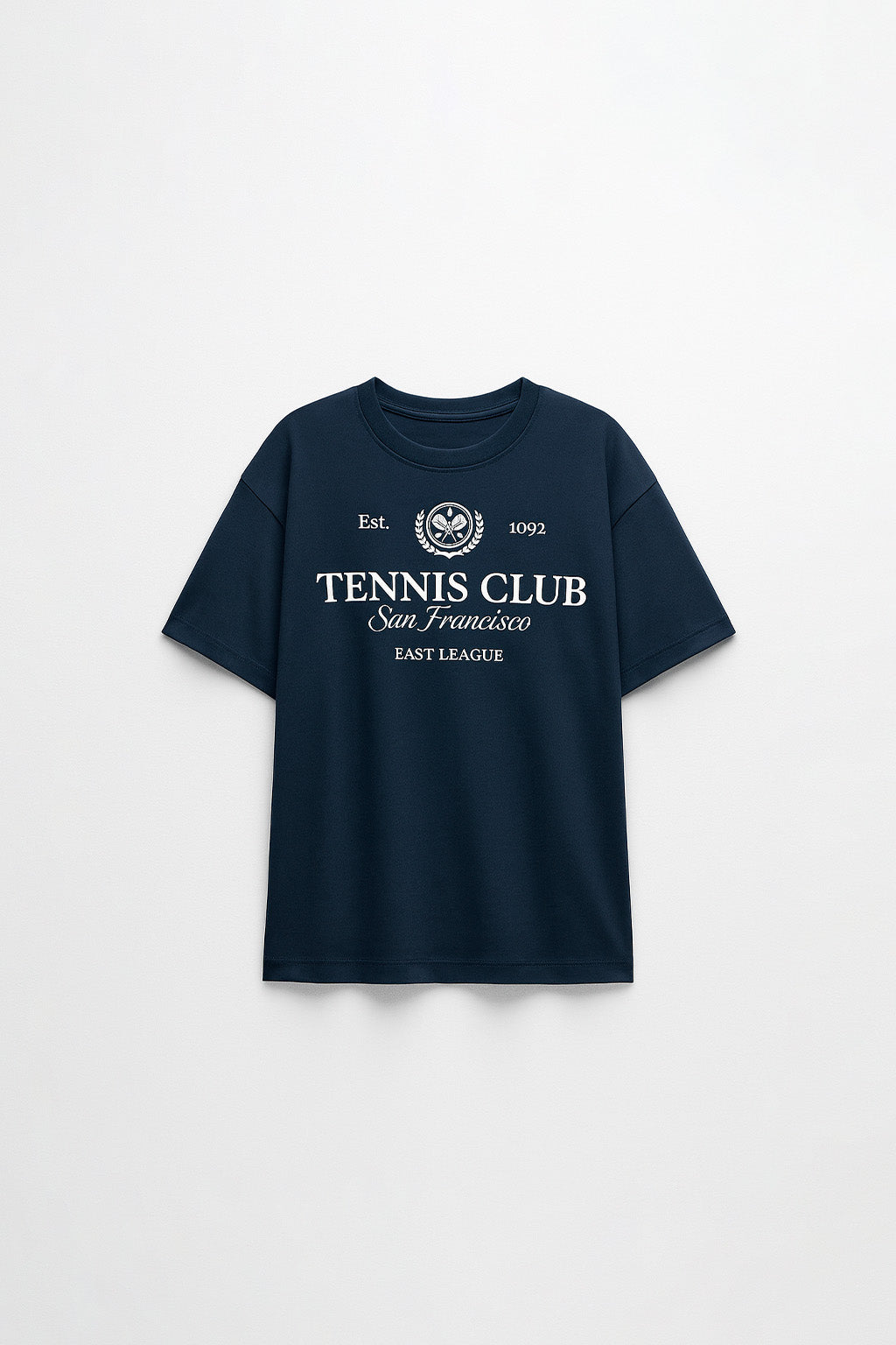 Polo Oversize Tee - Azul