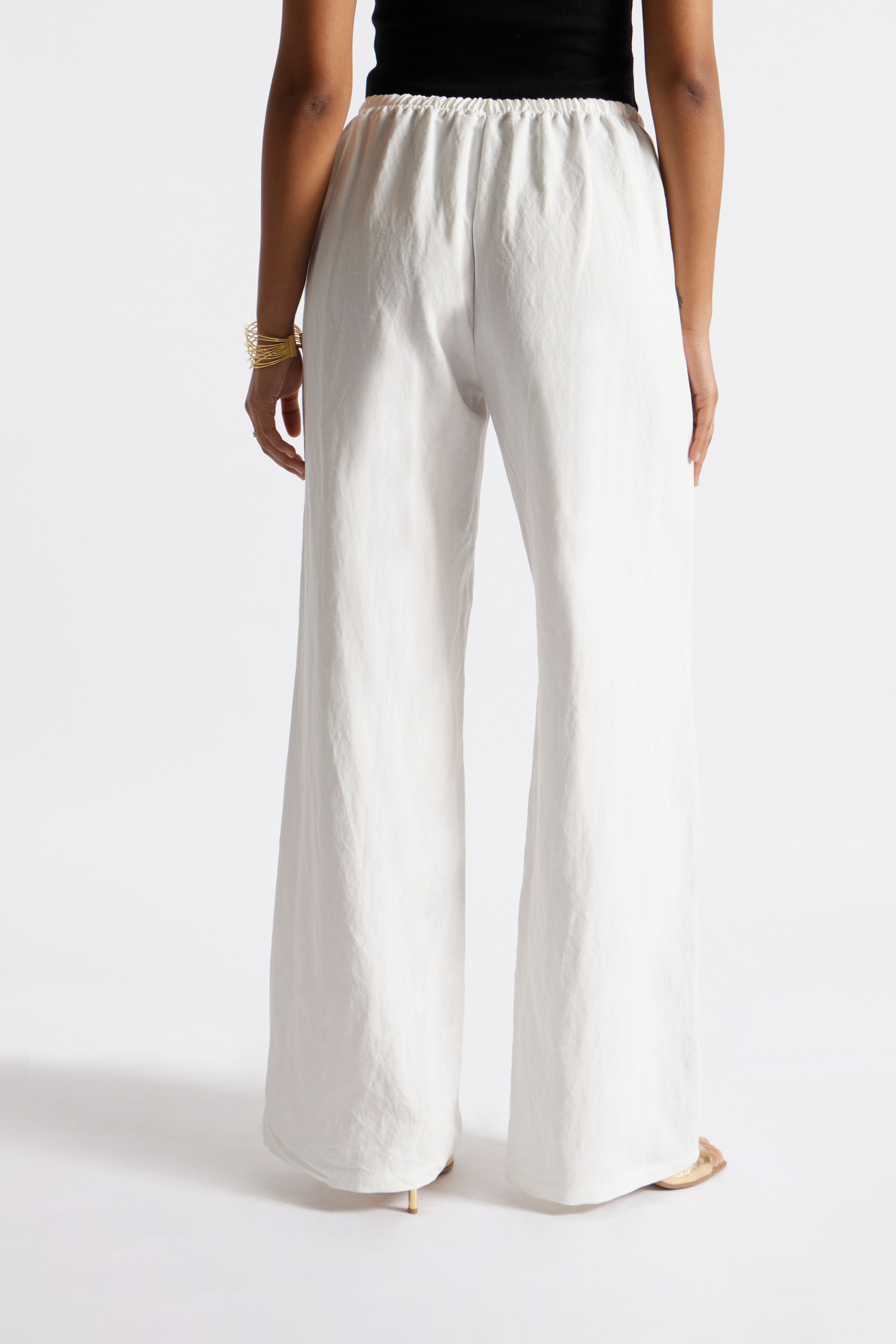 Pantalón Comfy Lino - Perla