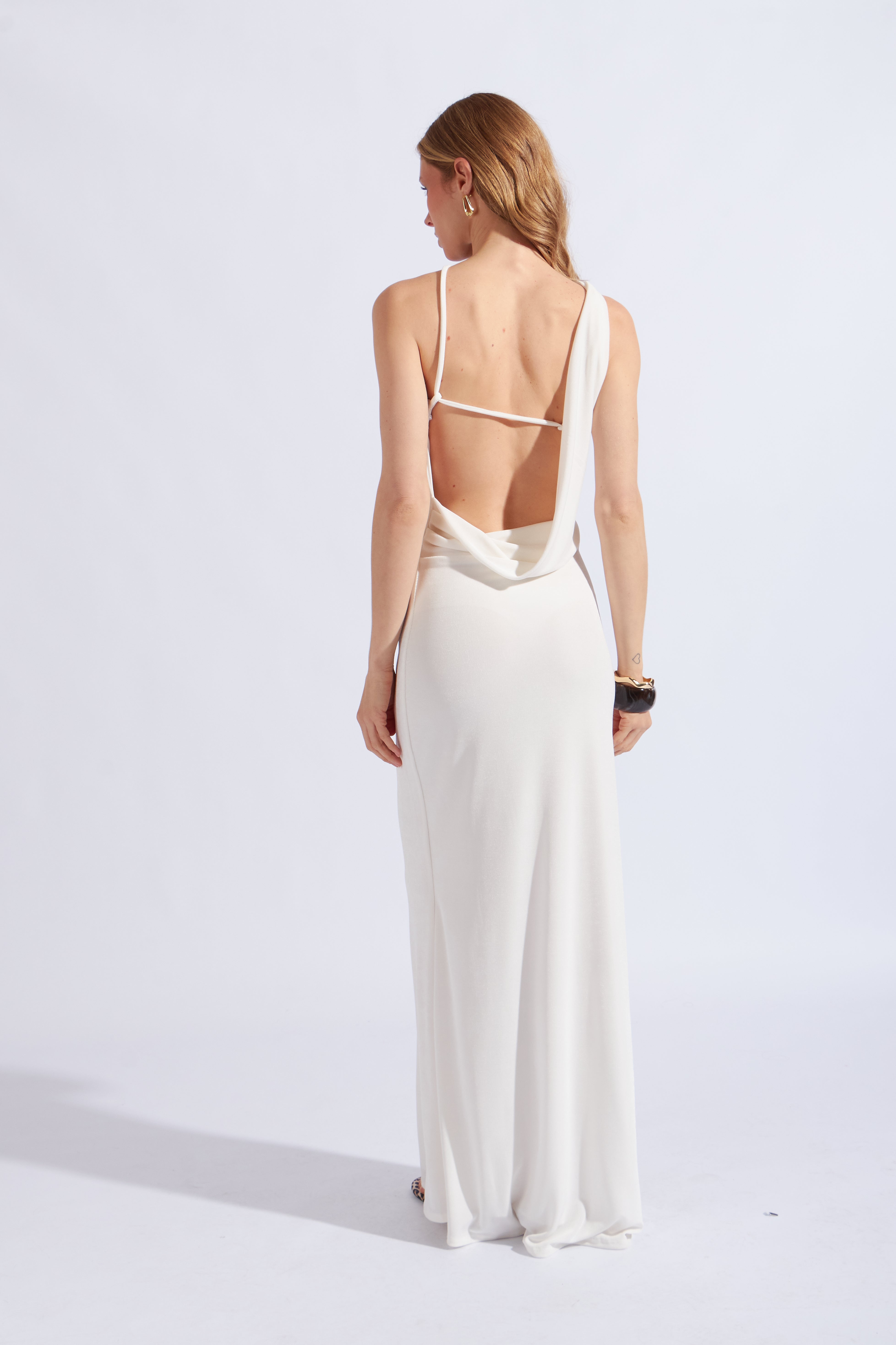 Vestido Largo Tirantes - Perla