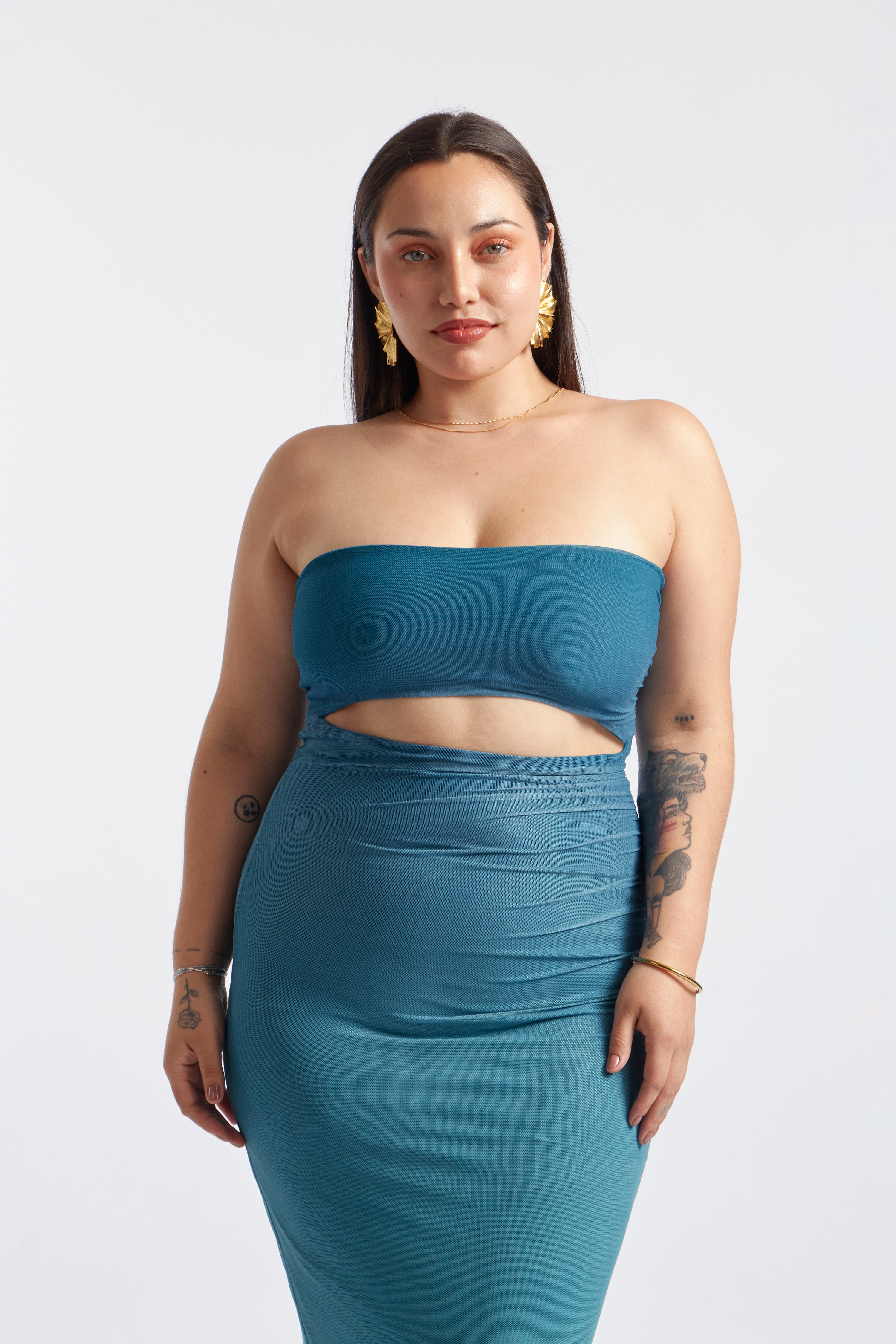 Vestido Capri Ombré - Acero Degradé