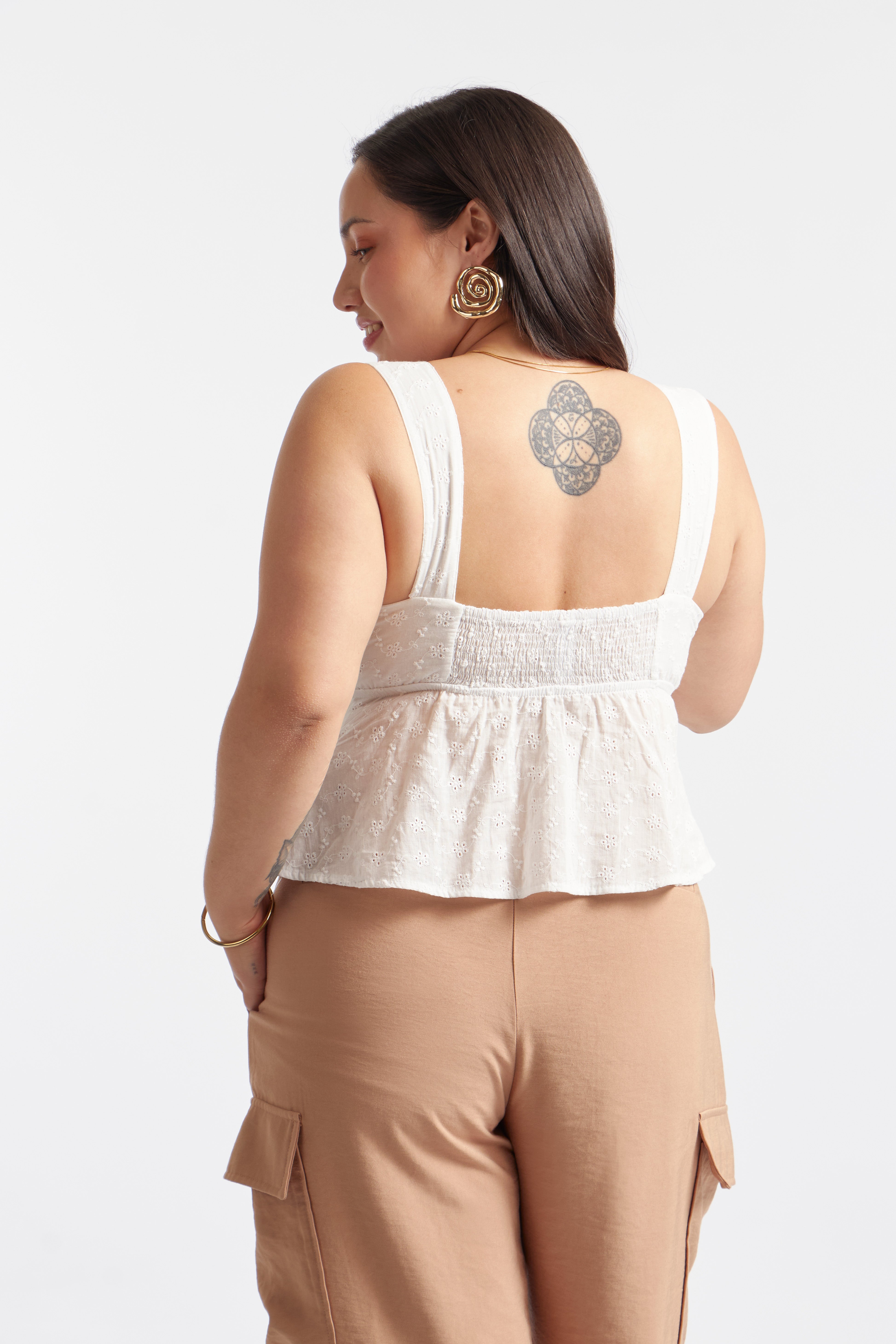 Blusa Broderi Lazo - Perla