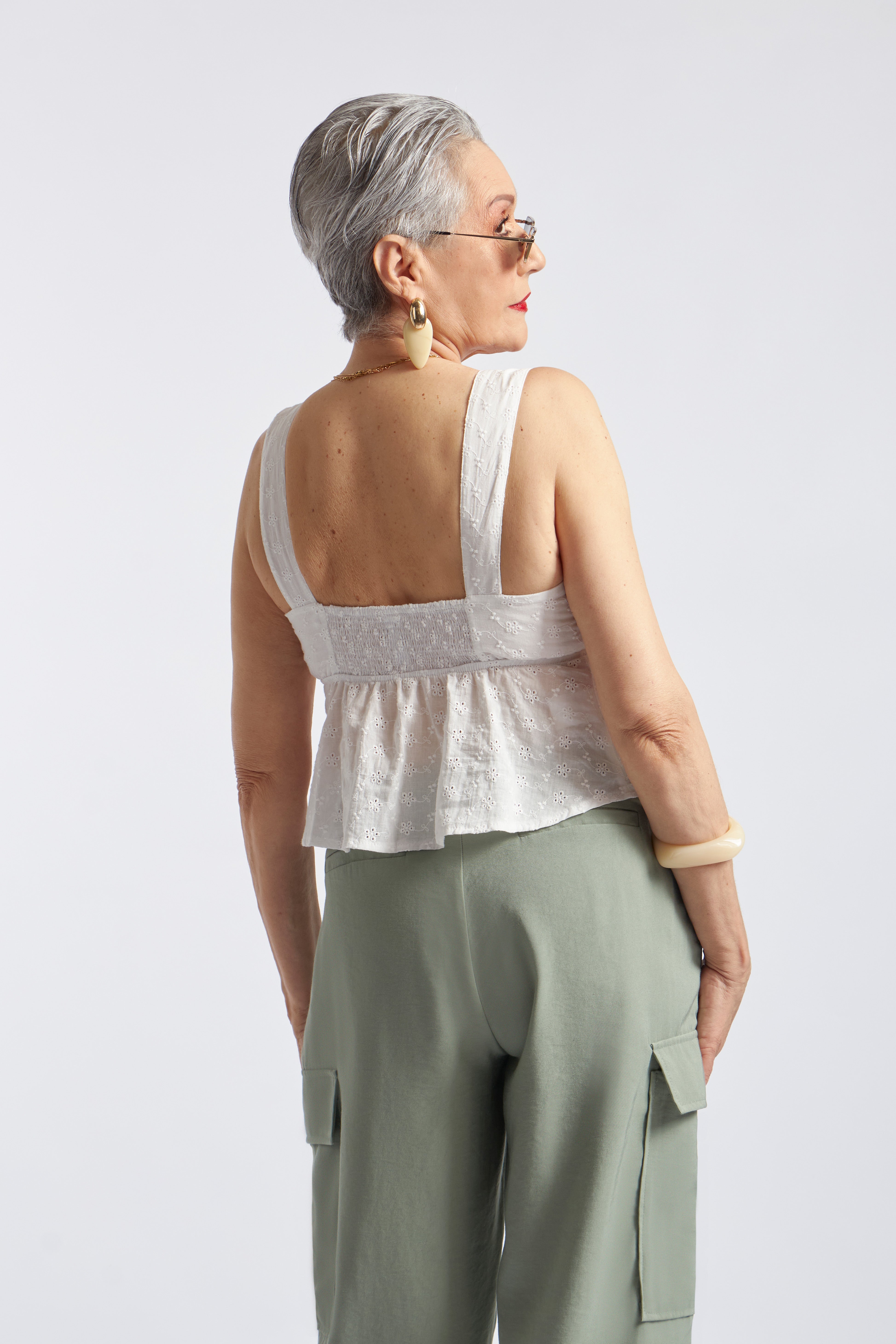 Blusa Broderi Lazo - Perla