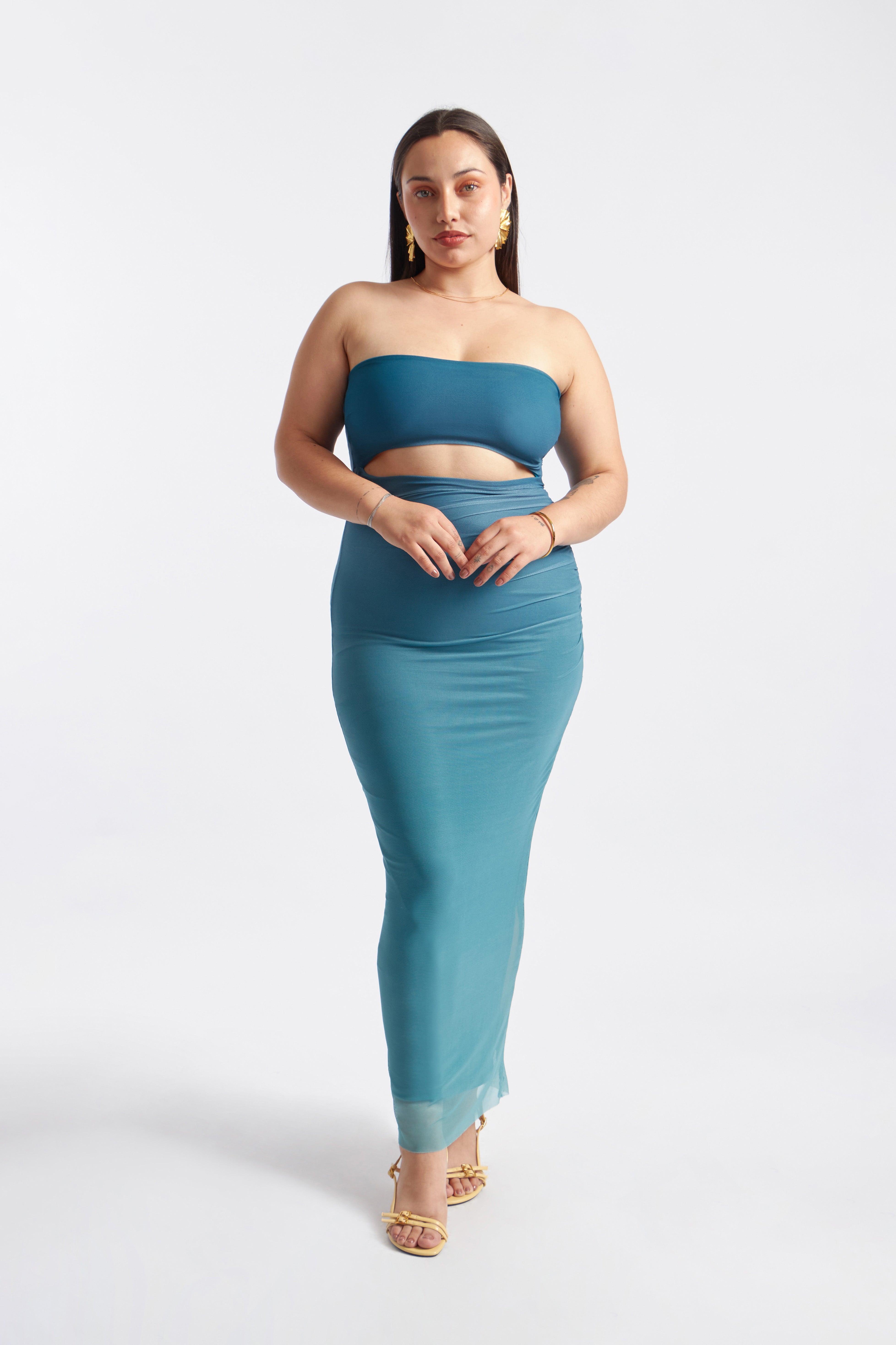 Vestido Capri Ombré - Acero Degradé