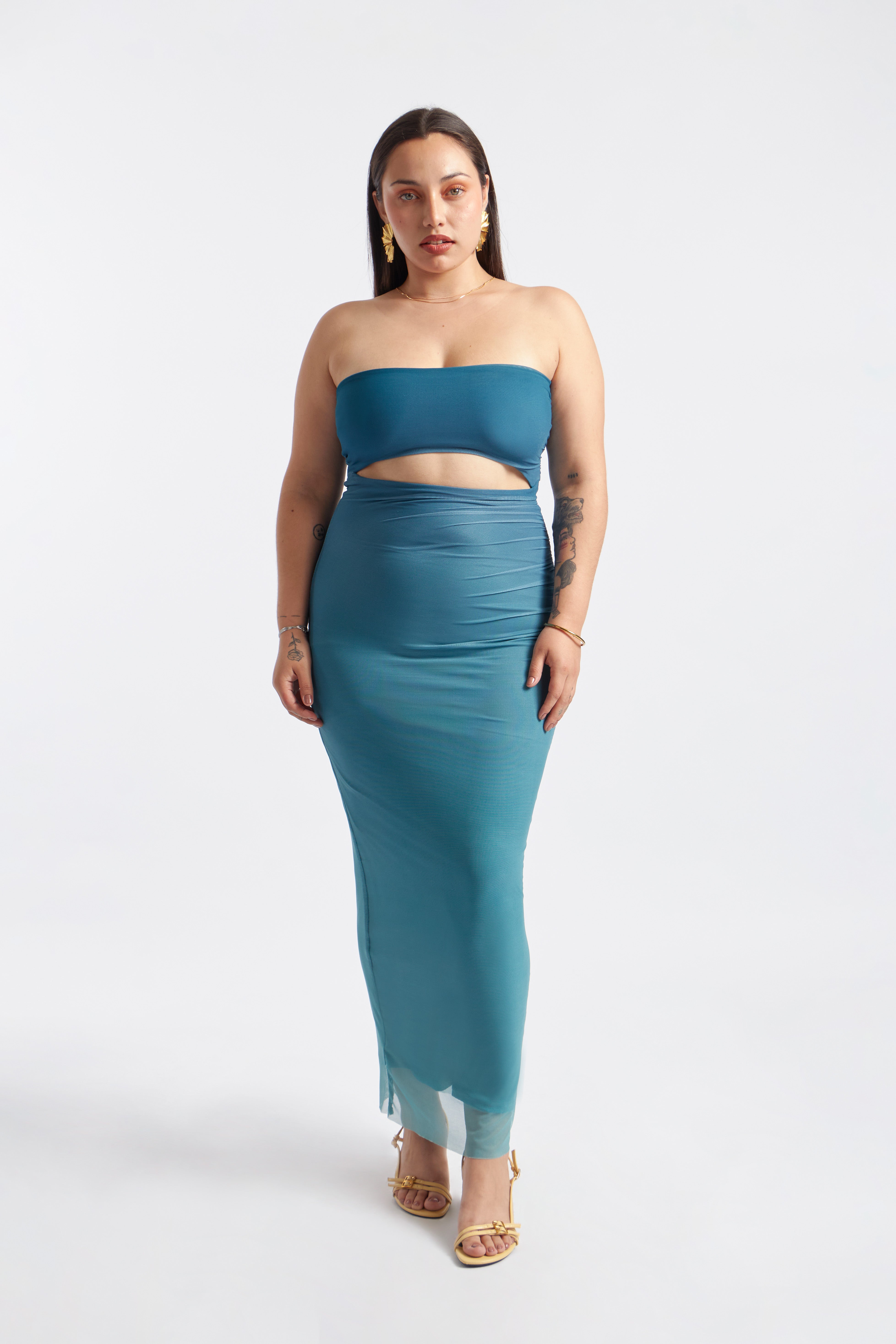 Vestido Capri Ombré - Acero Degradé