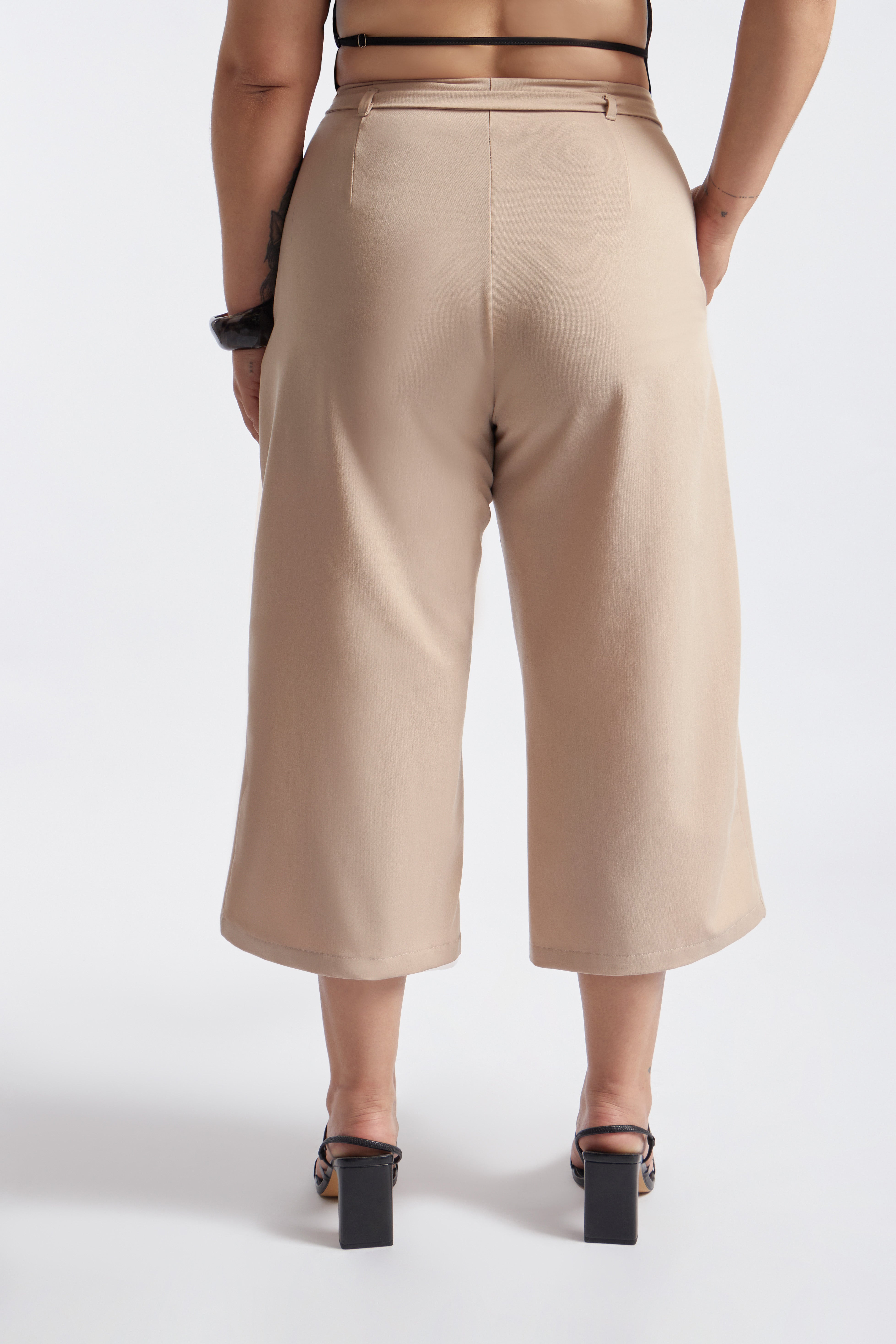 Pantalón Sastre Cinturón - Beige