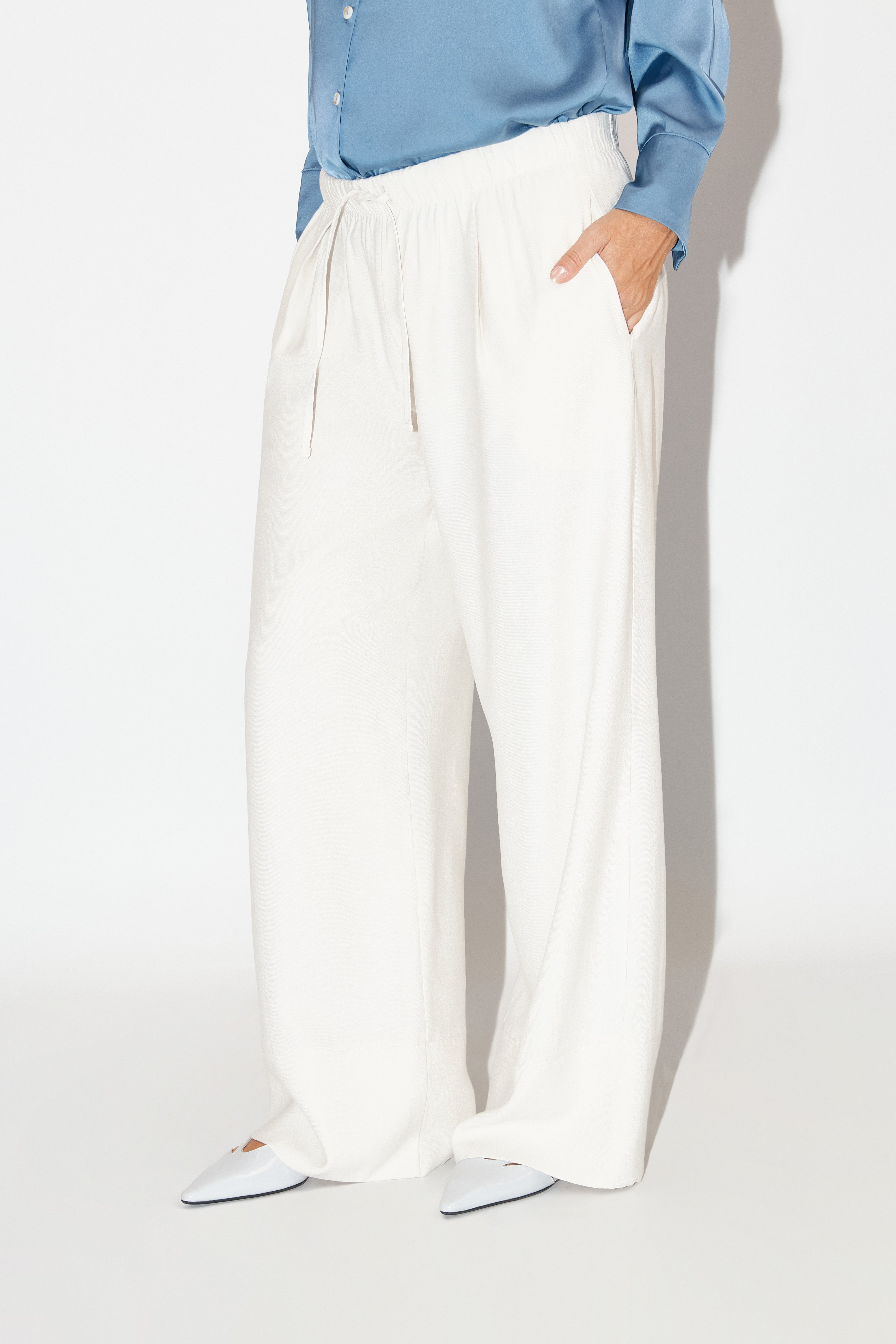 Pantalón Basta Ancha - Hueso