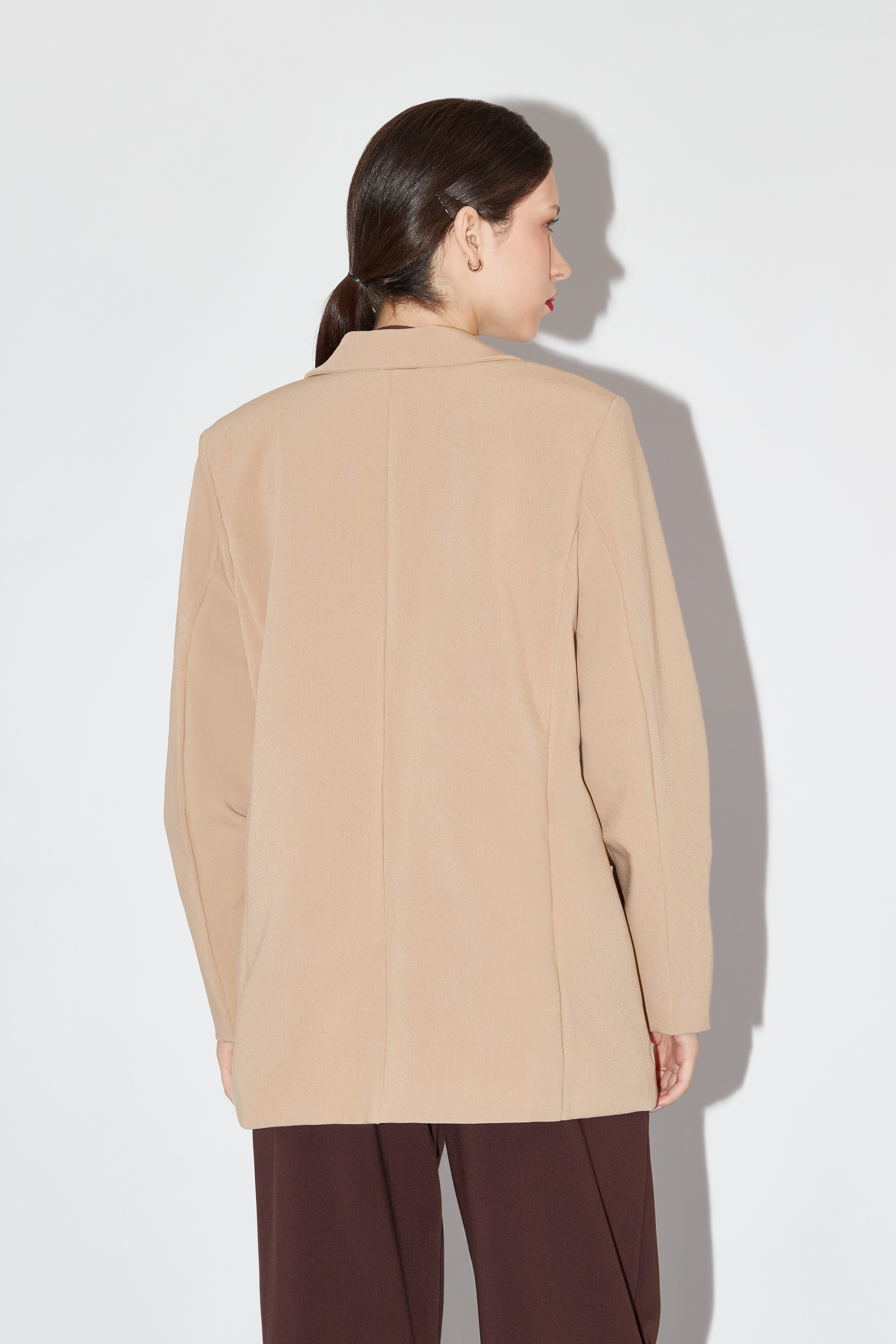 Blazer Cruzado Botones - Beige