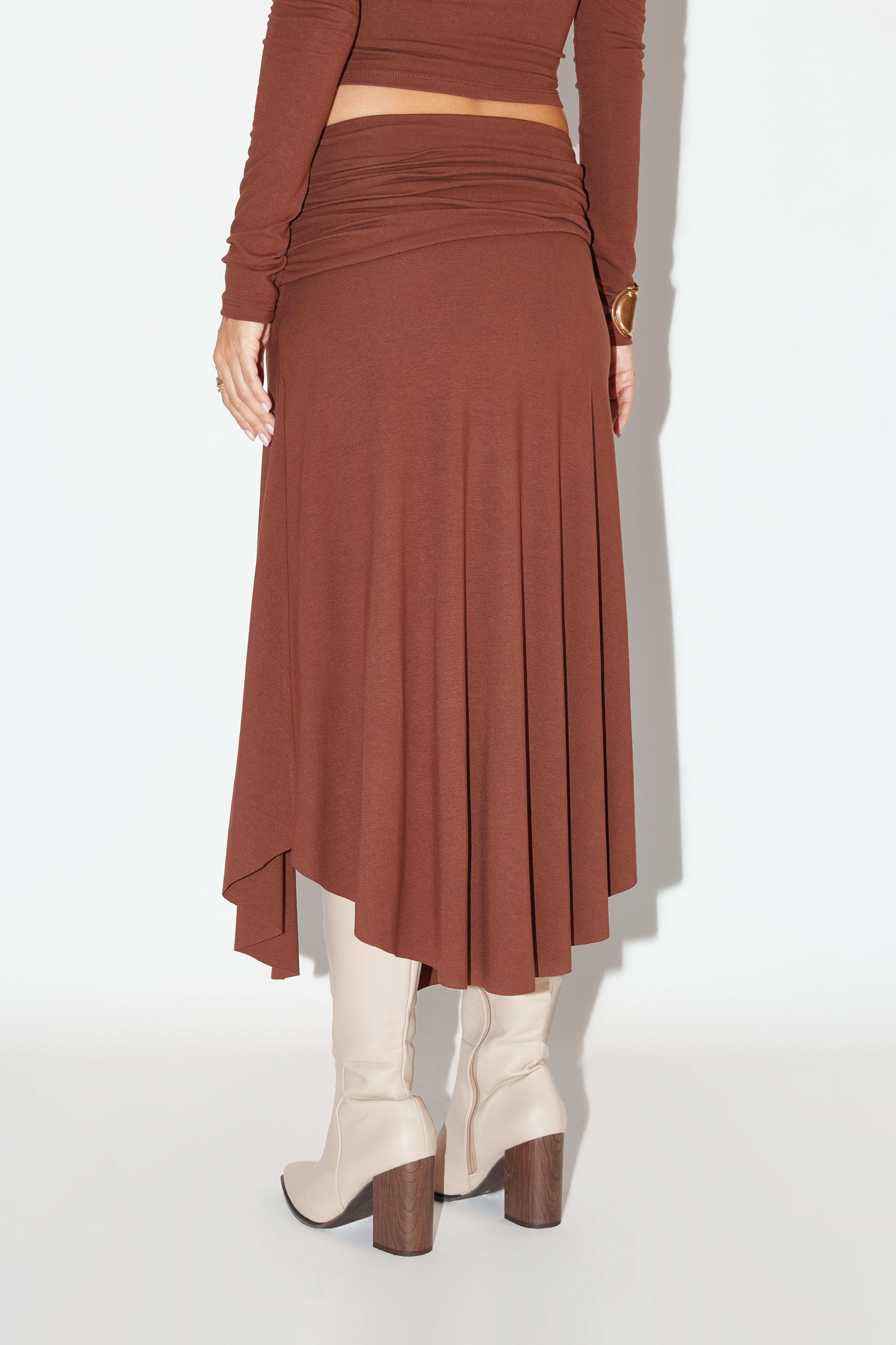 Falda Pretina Abertura - Chocolate