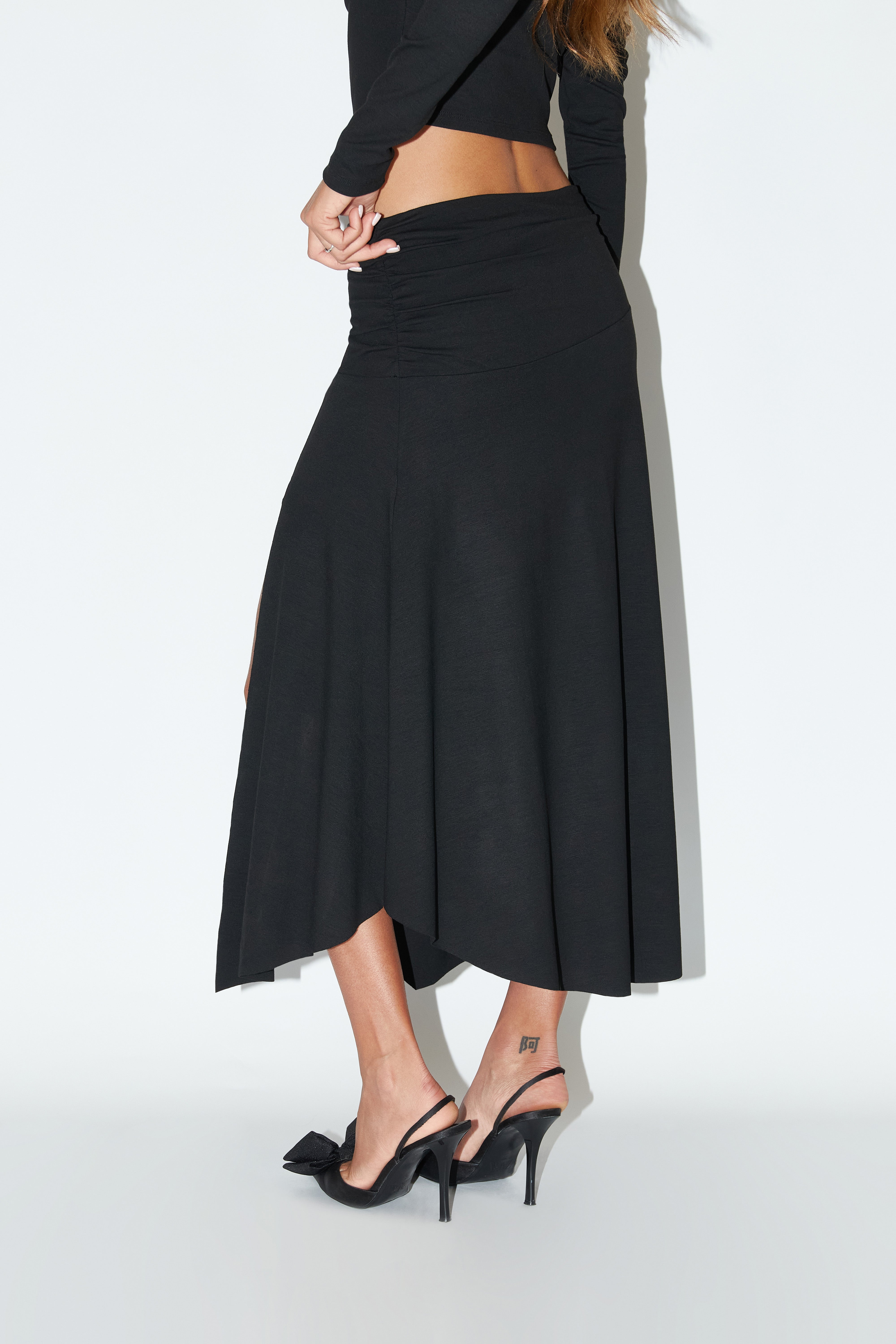 Falda Pretina Abertura - Negro