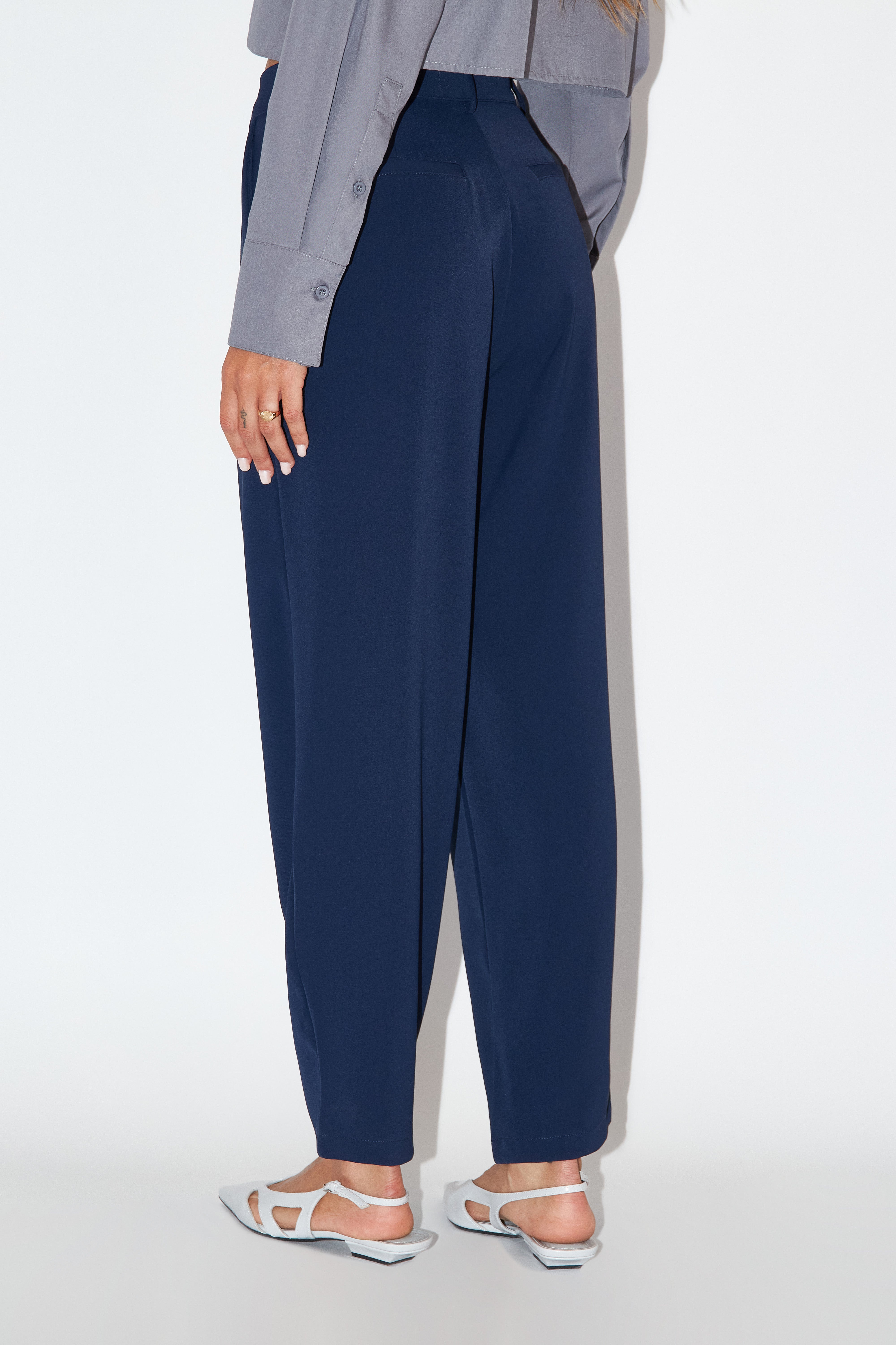 Pantalón Balloon Pinzas - Navy