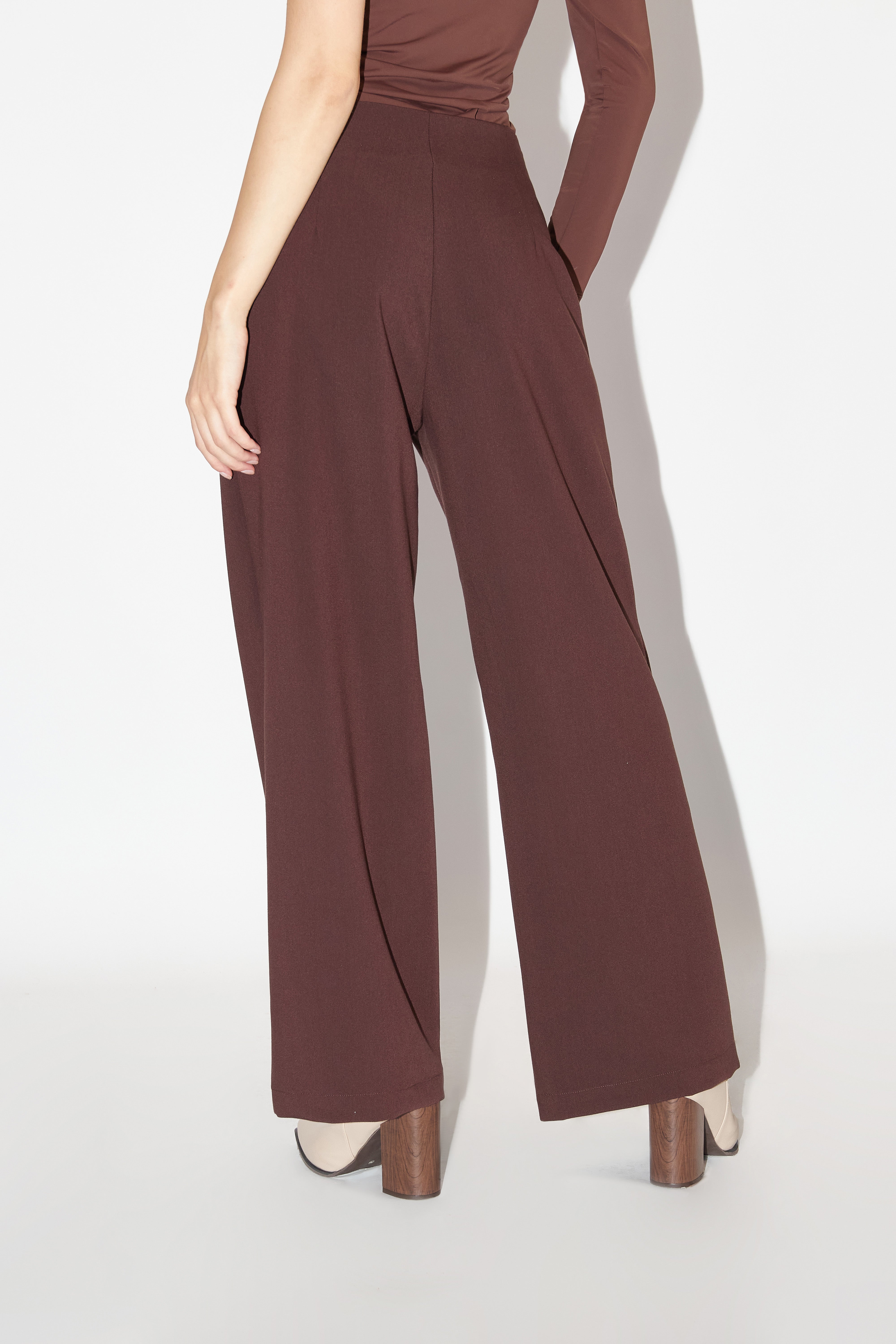 Pantalón Tiro Alto - Marrón