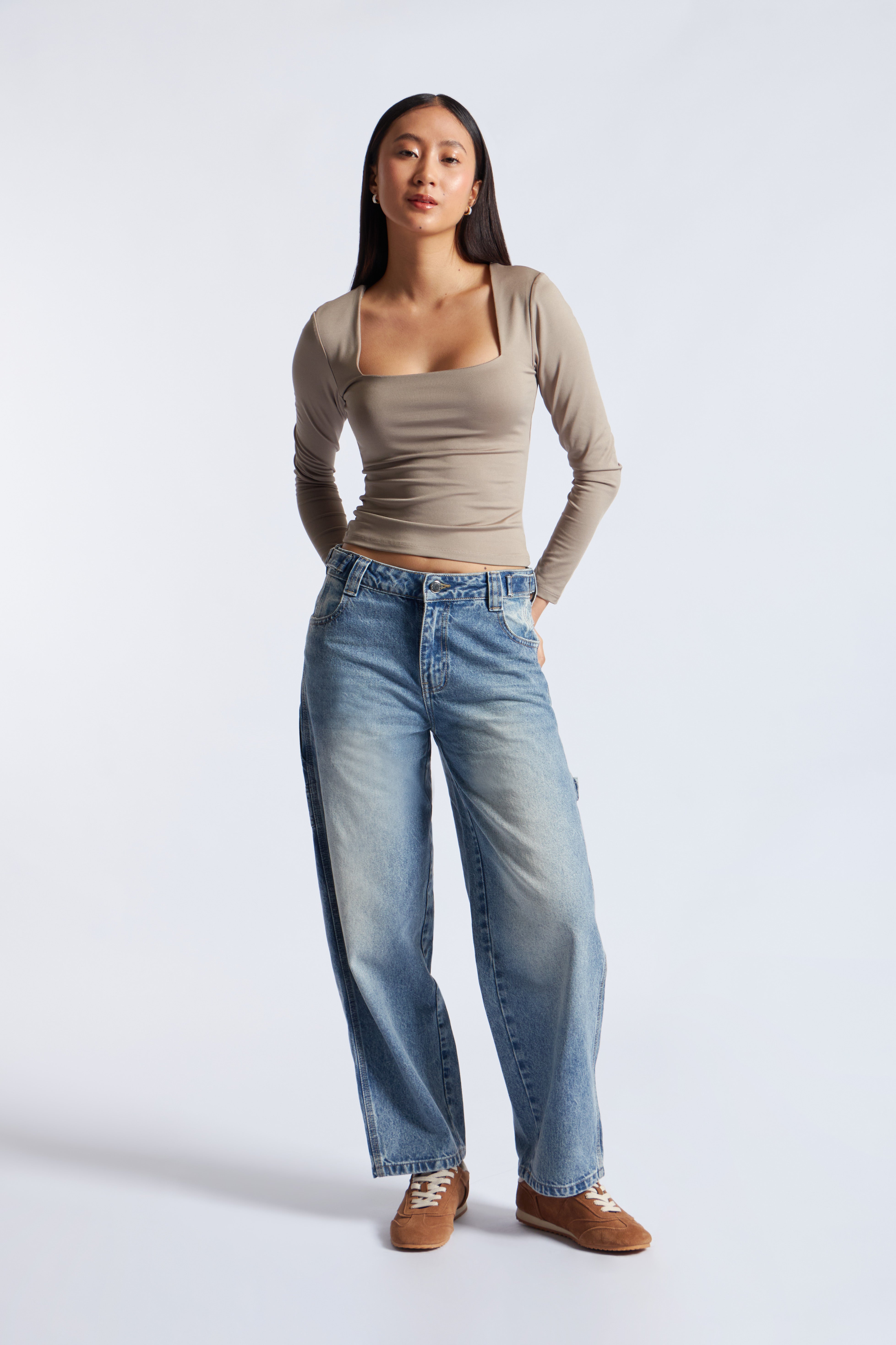 Denim Baggy Balloon - Celeste