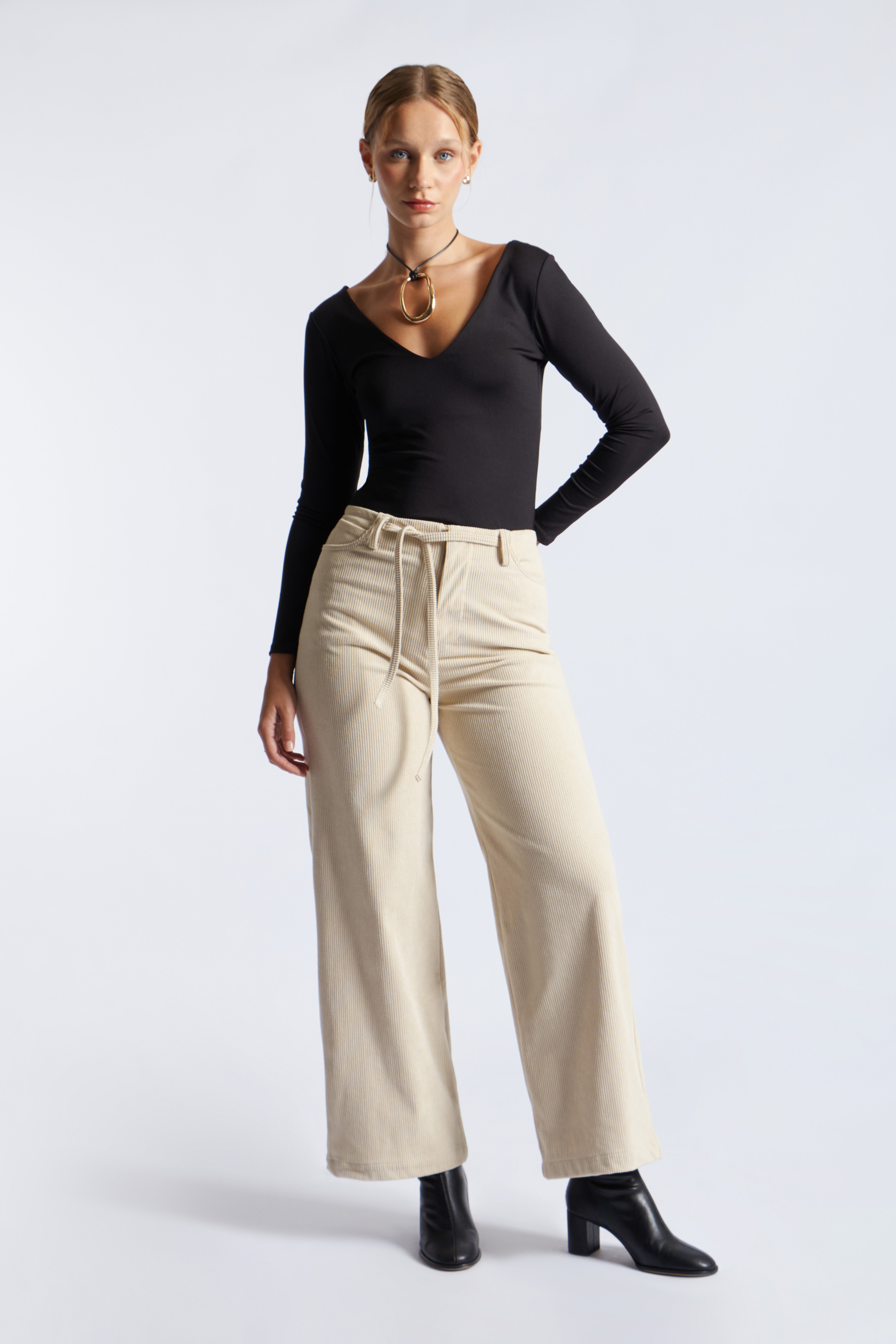 Pantalón Relax Corduroy - Crudo