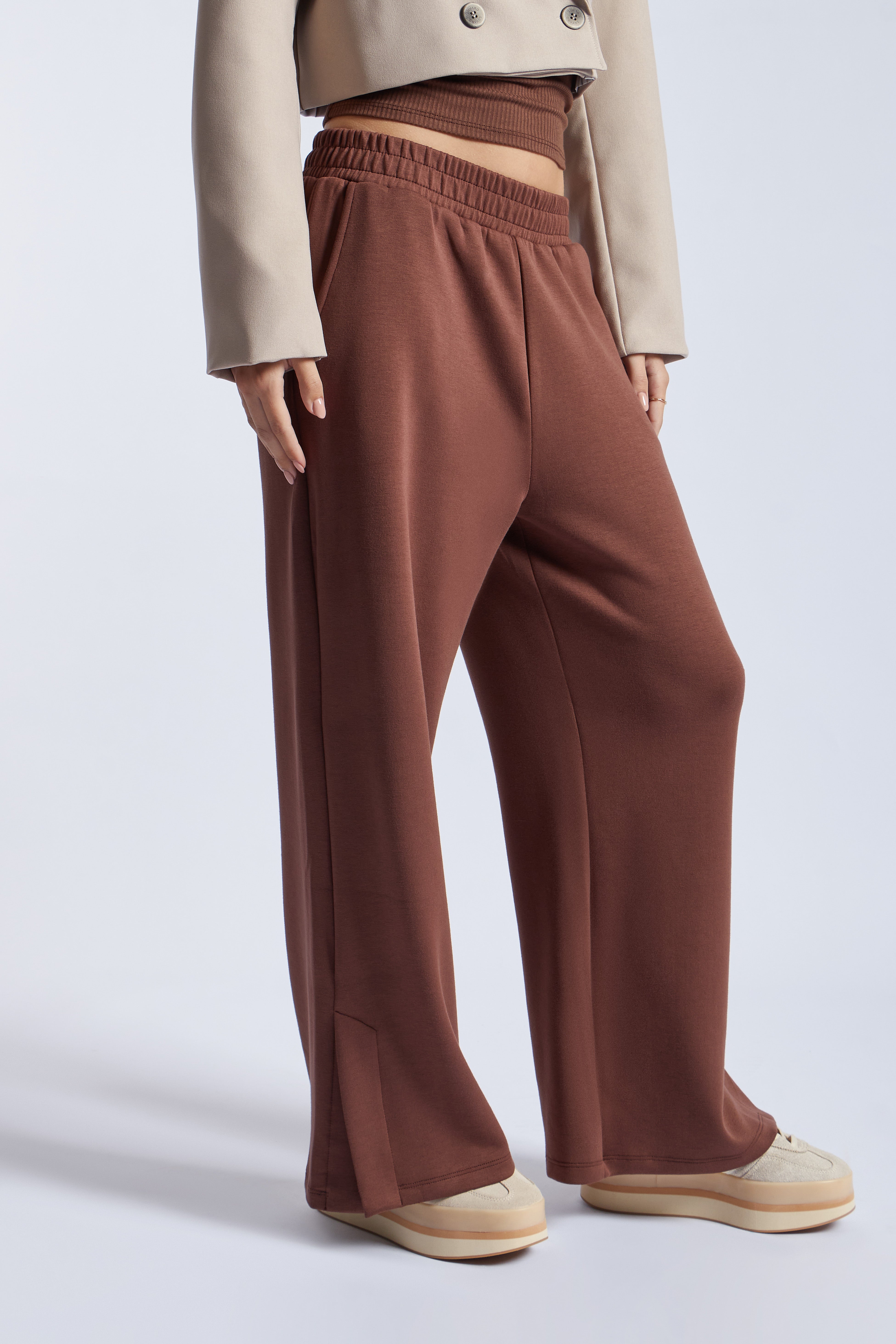 Pantalón Básico Elástico - Chocolate