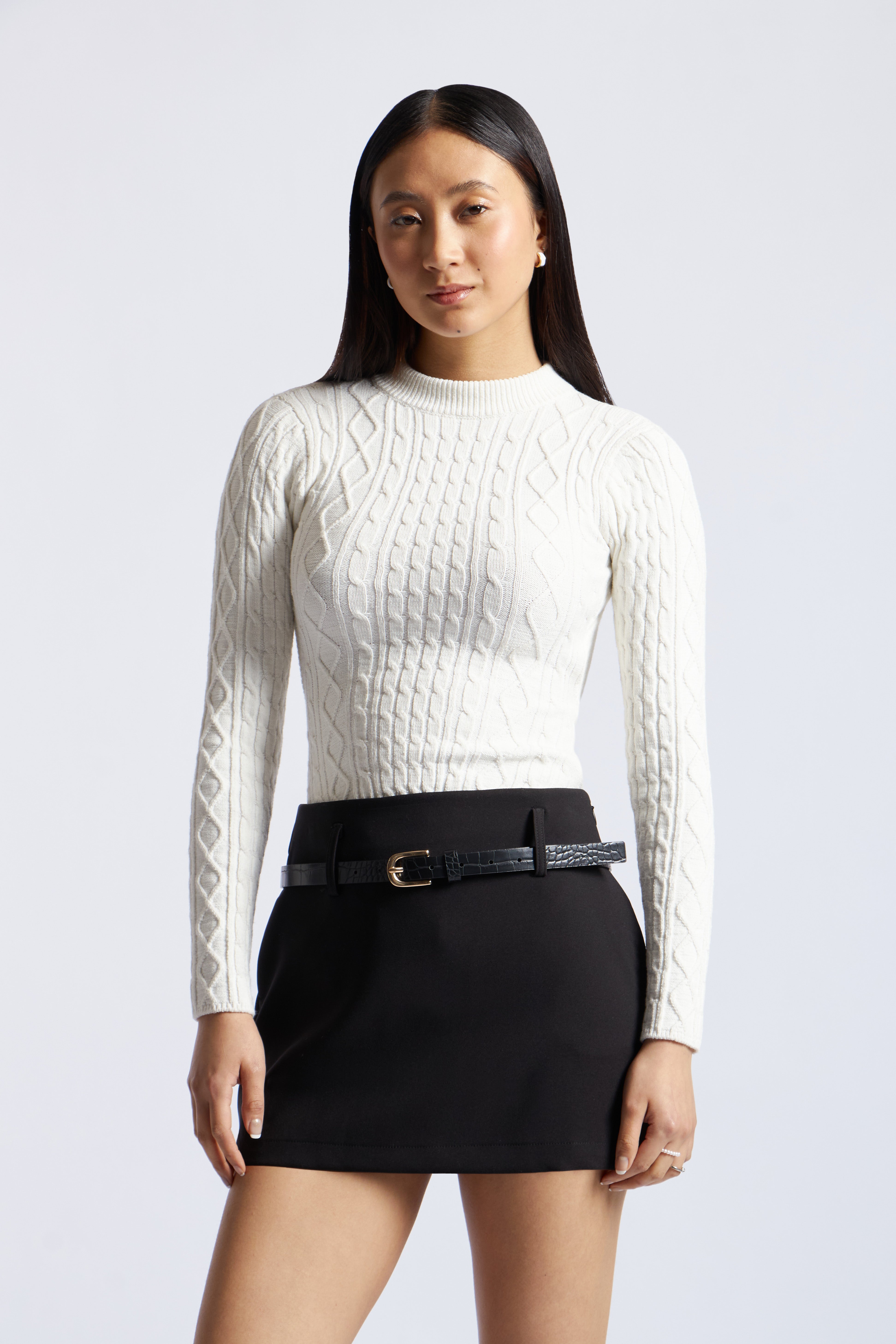 Body Knit Espalda Descubierta - Perla