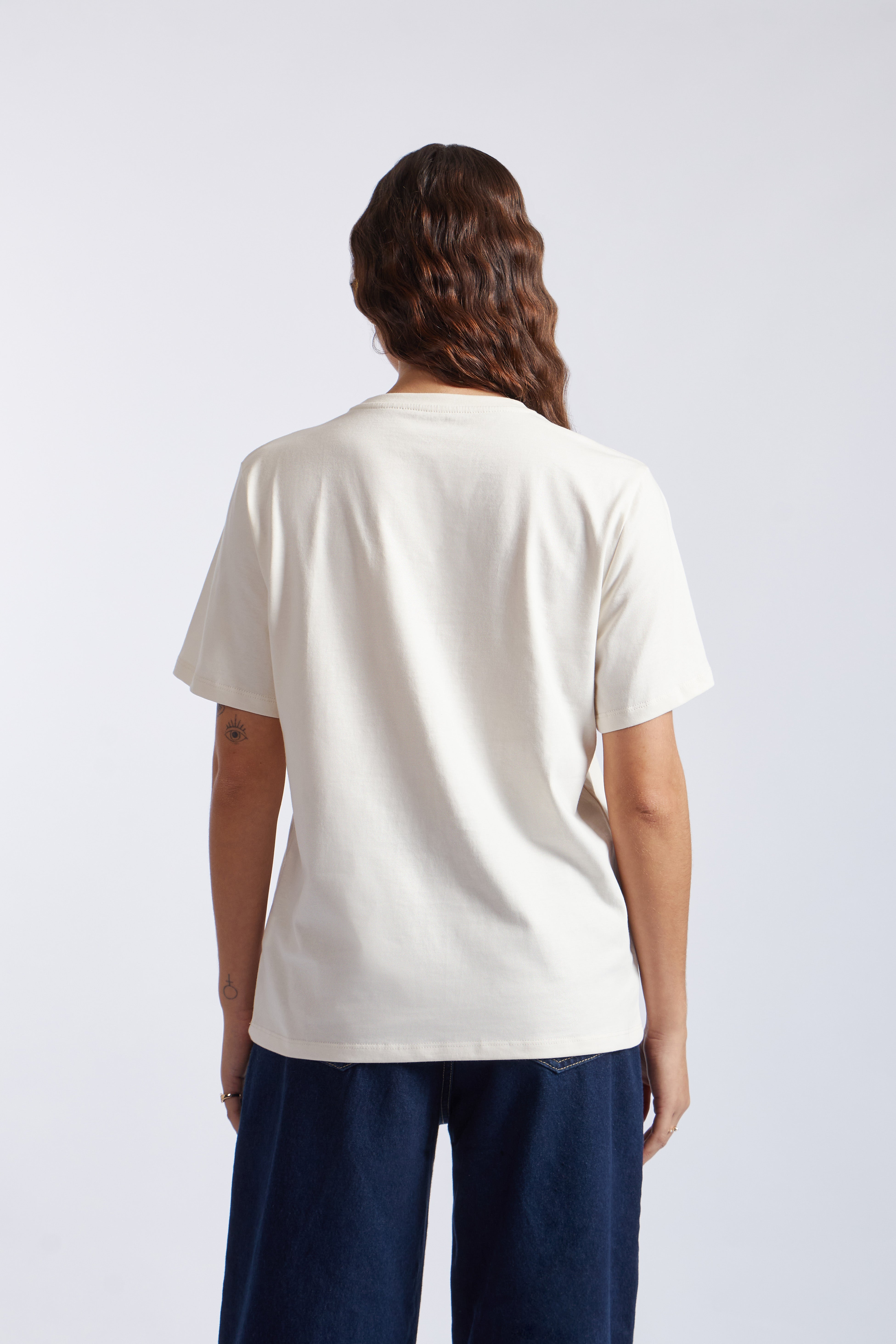 Polo Oversize Graphic Tee - Ivory