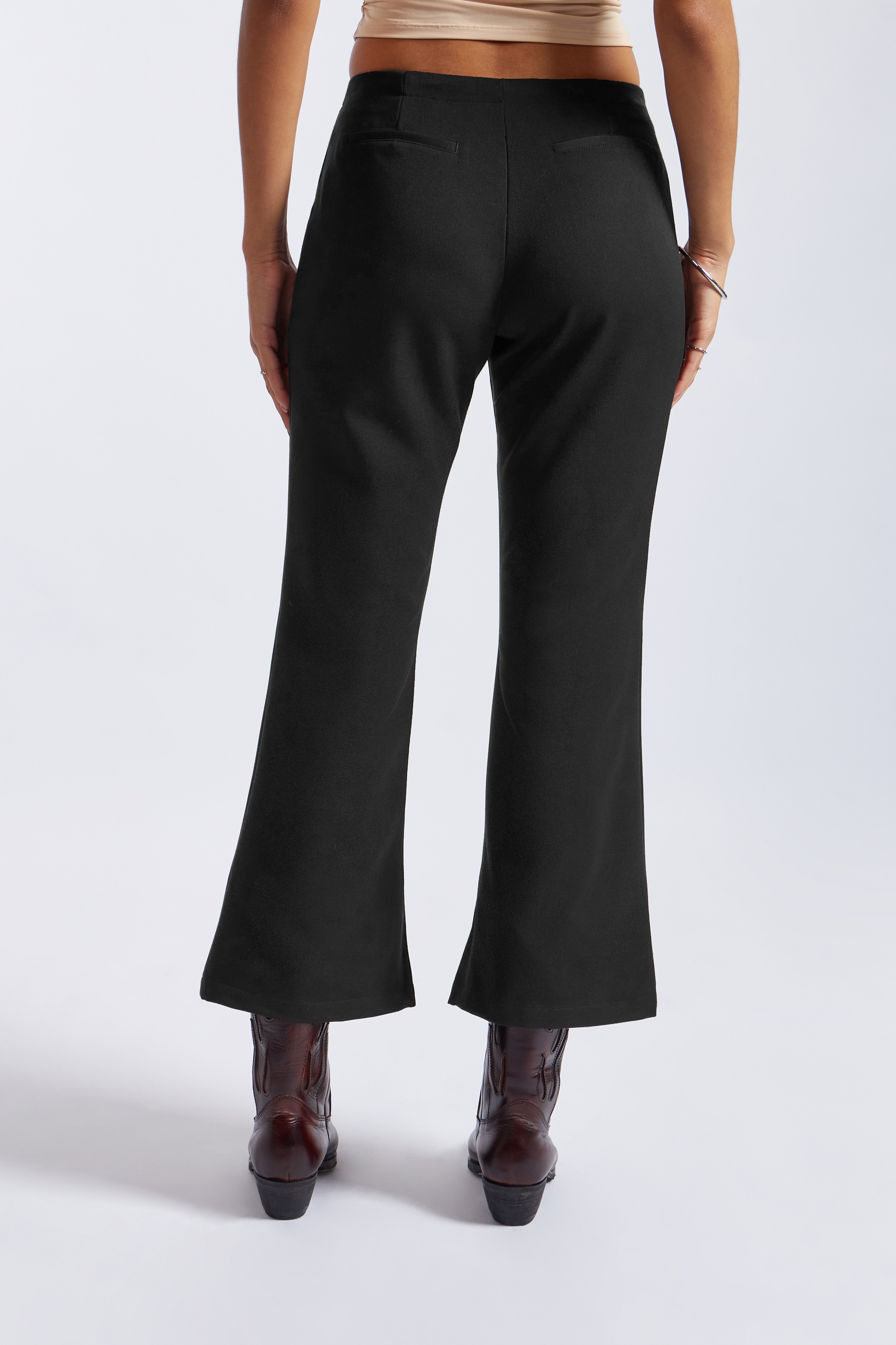 Pantalón Flare Abertura - Negro