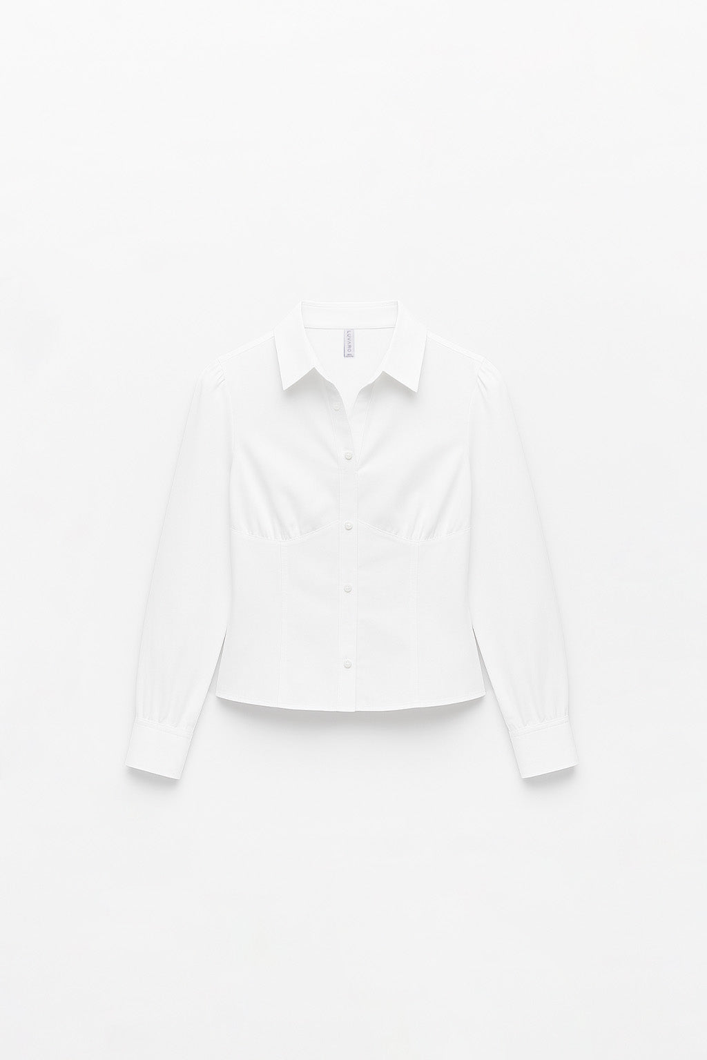 Blusa Manga Larga Corset - Blanco