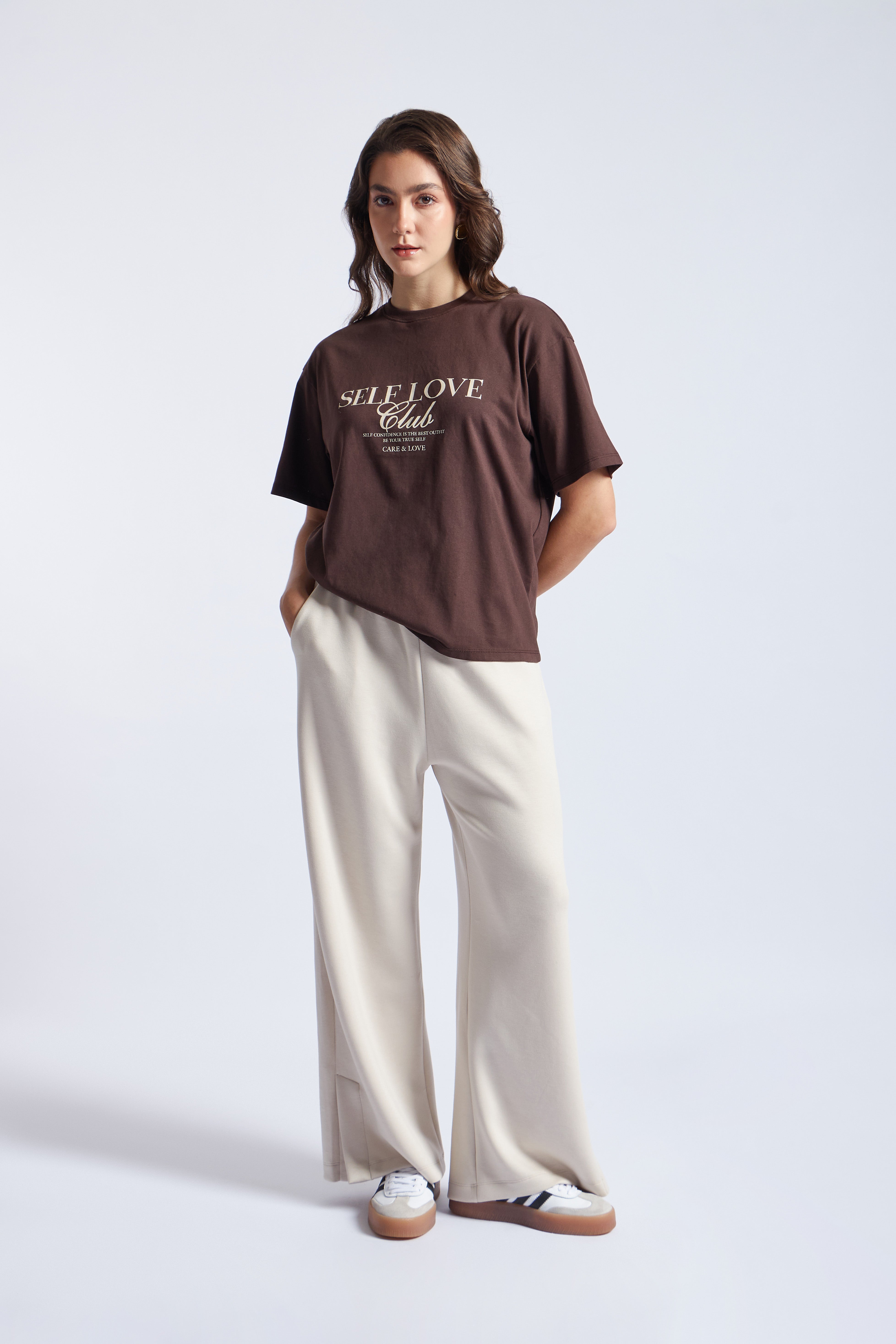 Polo Oversize Varsity - Marrón