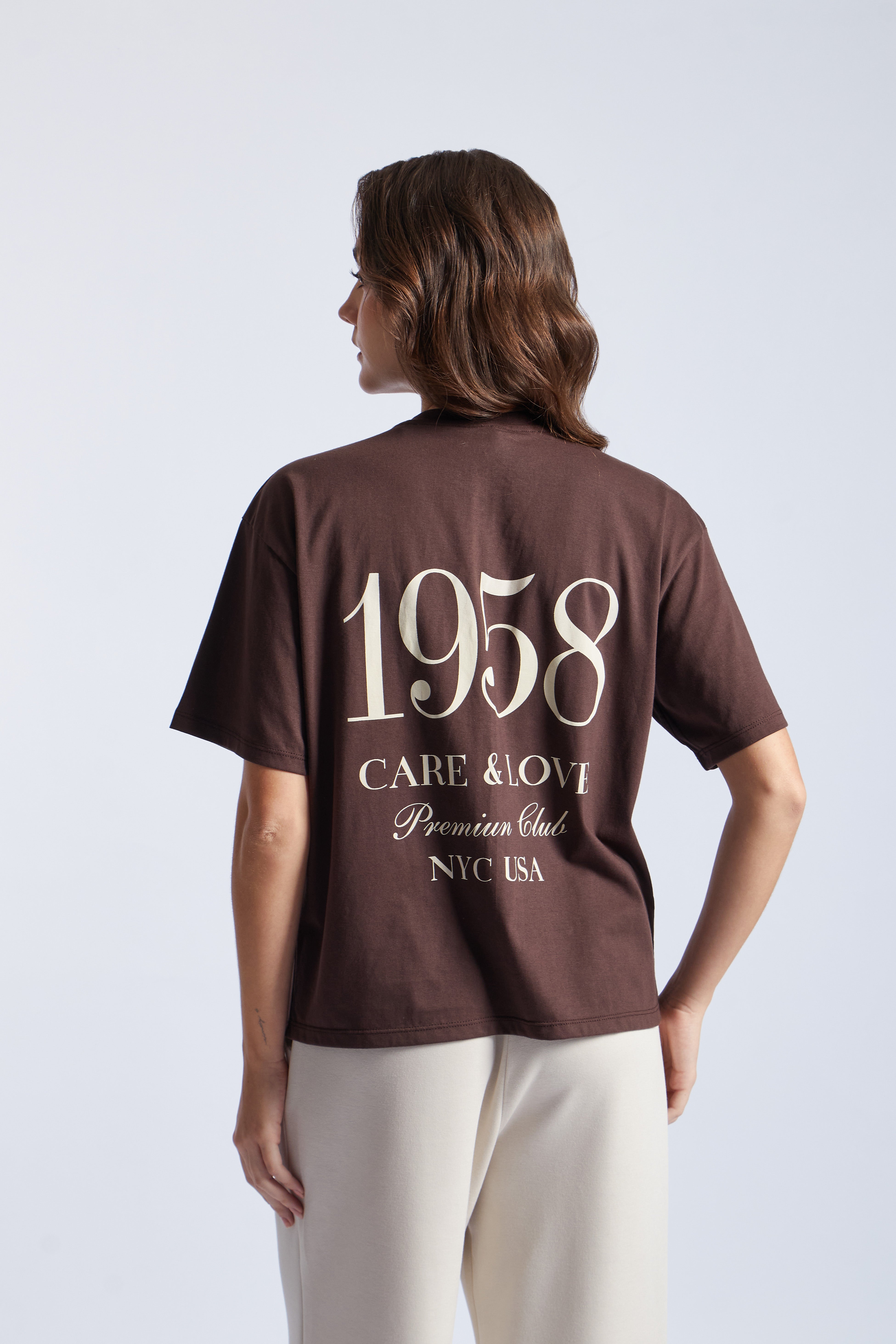 Polo Oversize Varsity - Marrón