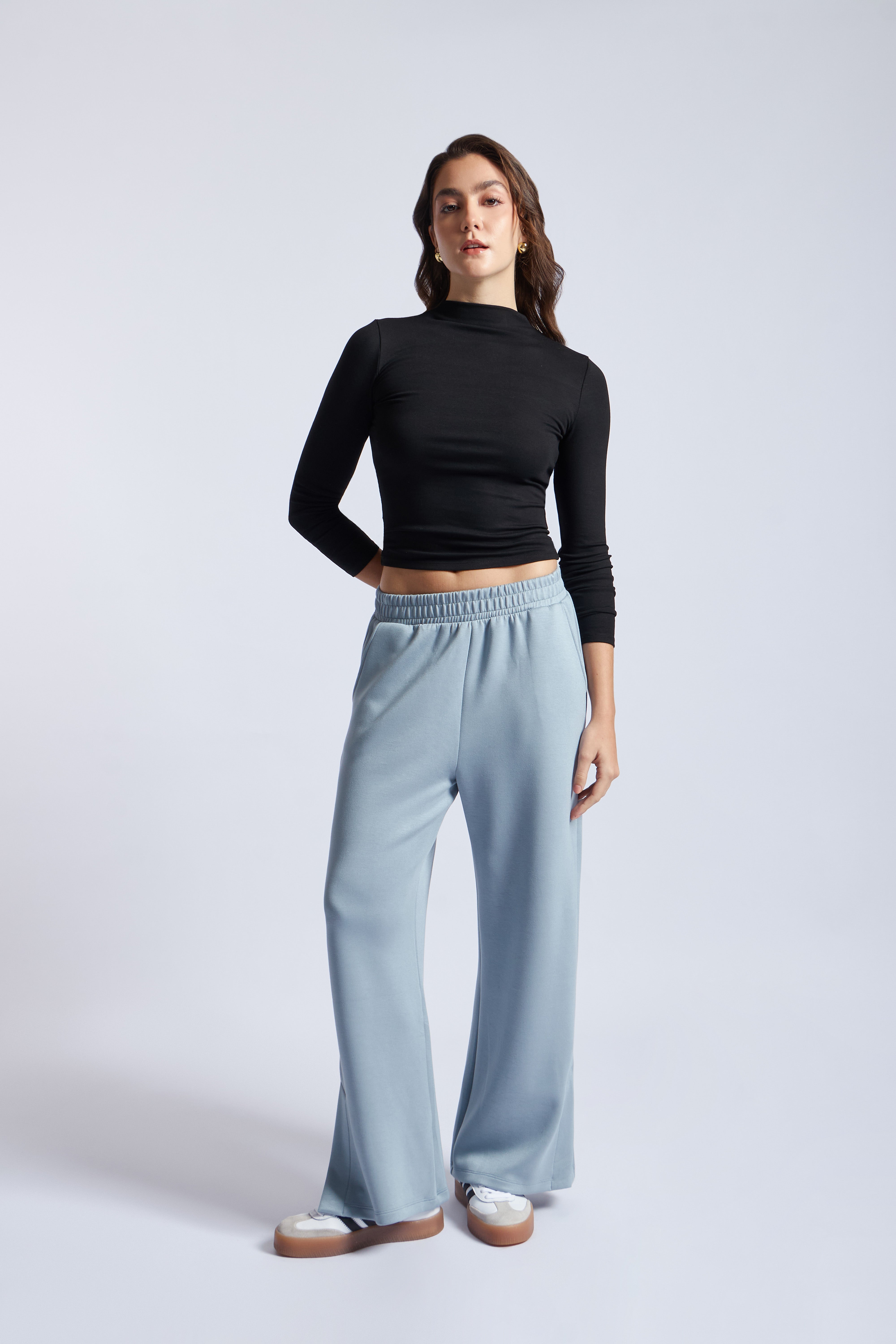 Pantalón Básico Elástico - Acero