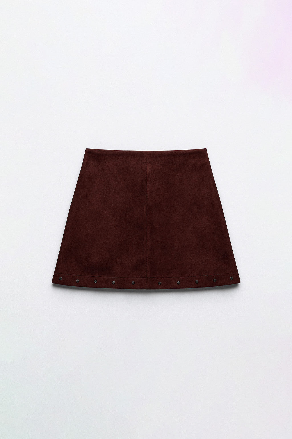 Falda Cordones con Apliques - Marrón