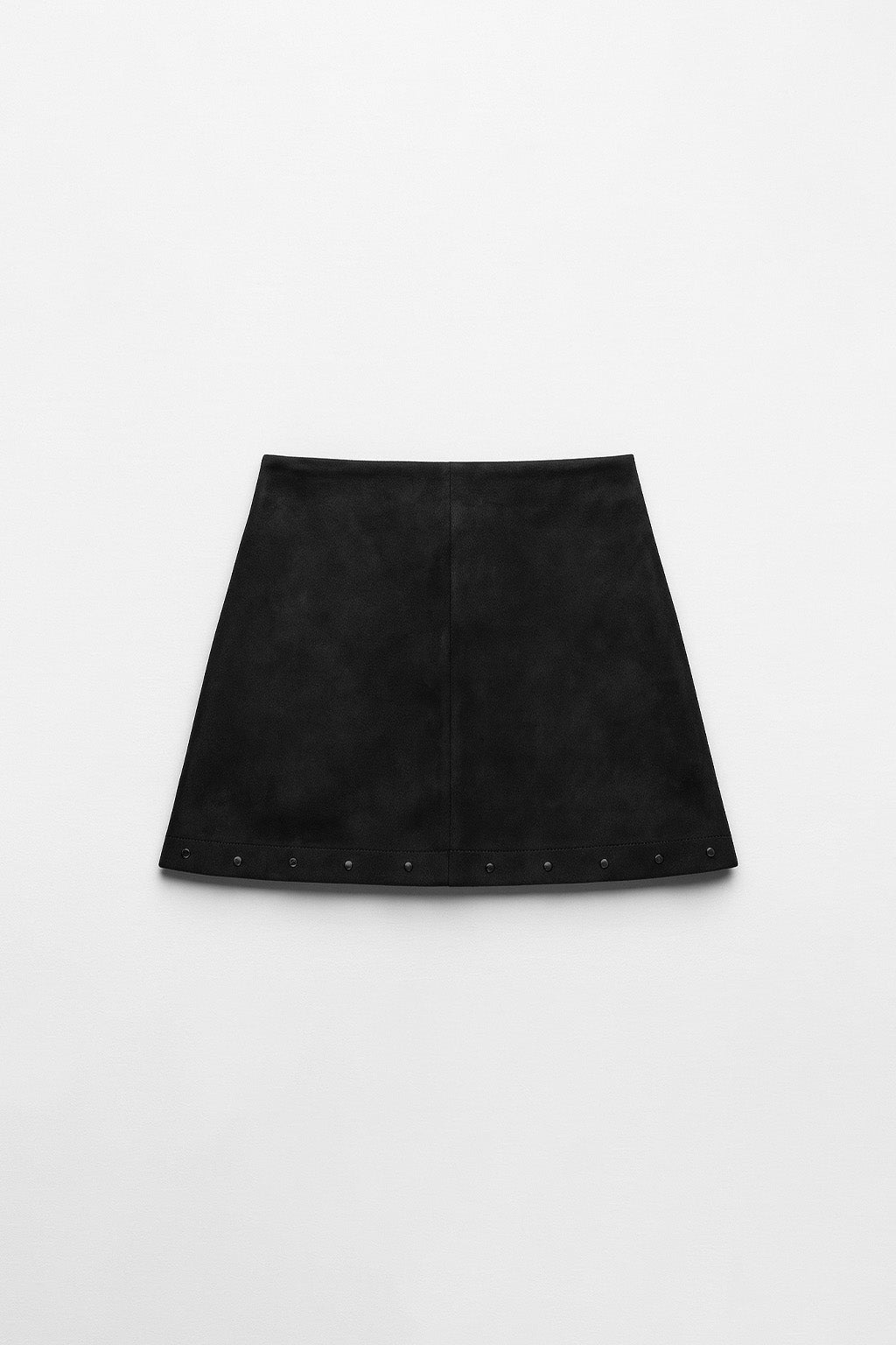 Falda Cordones con Apliques - Negro