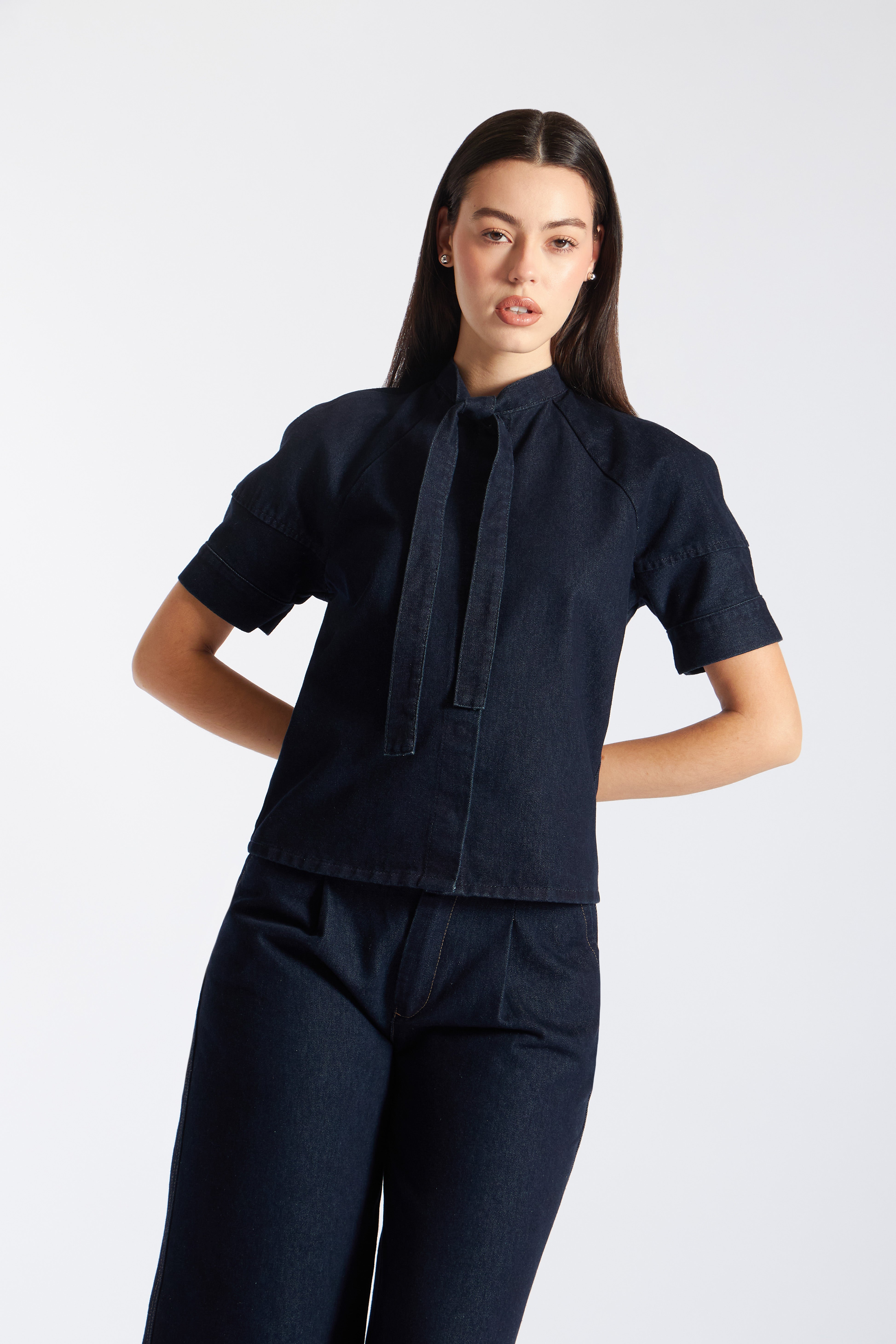 Blusa Denim Lazo - Natural