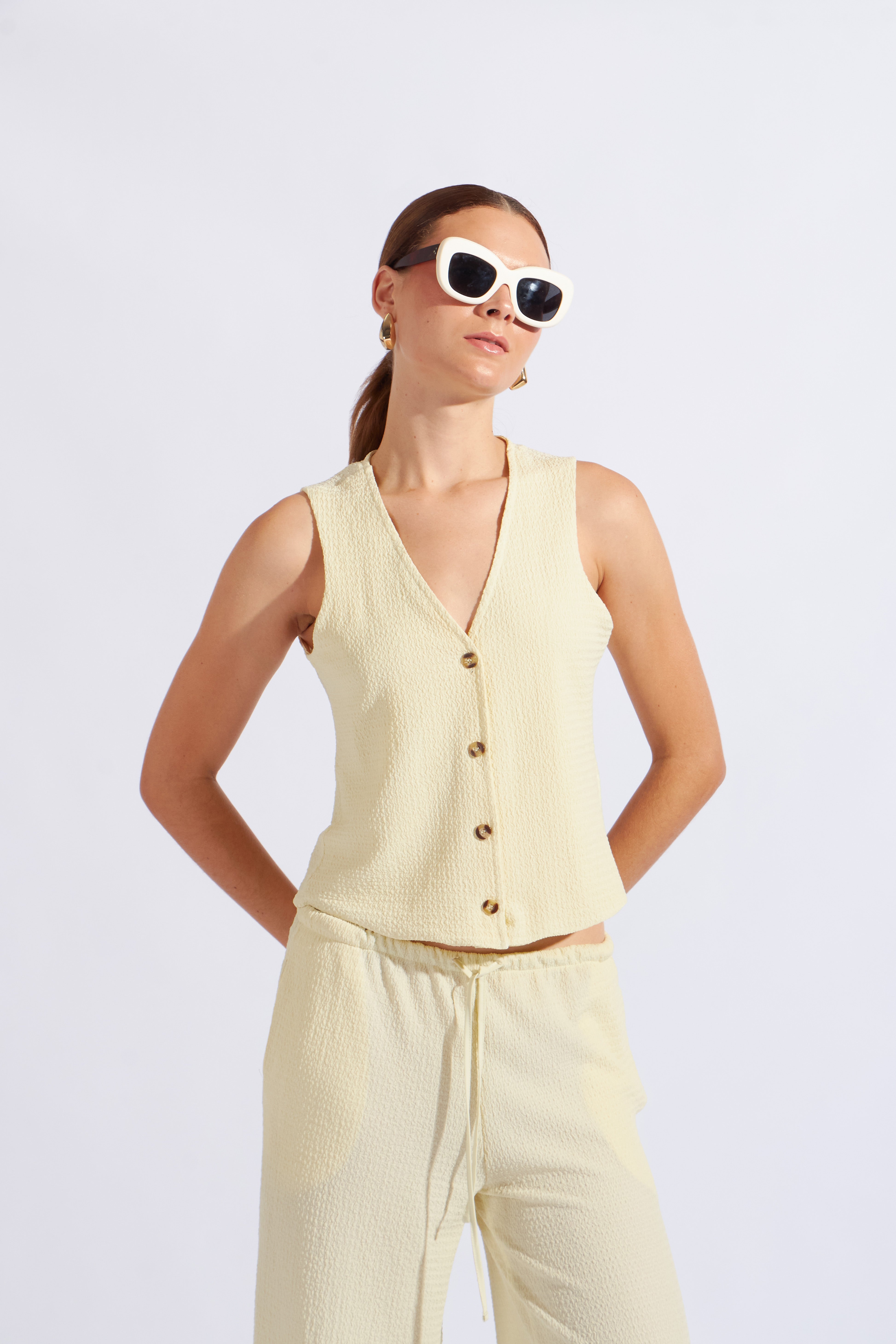 Chaleco Estructura - Mantequilla