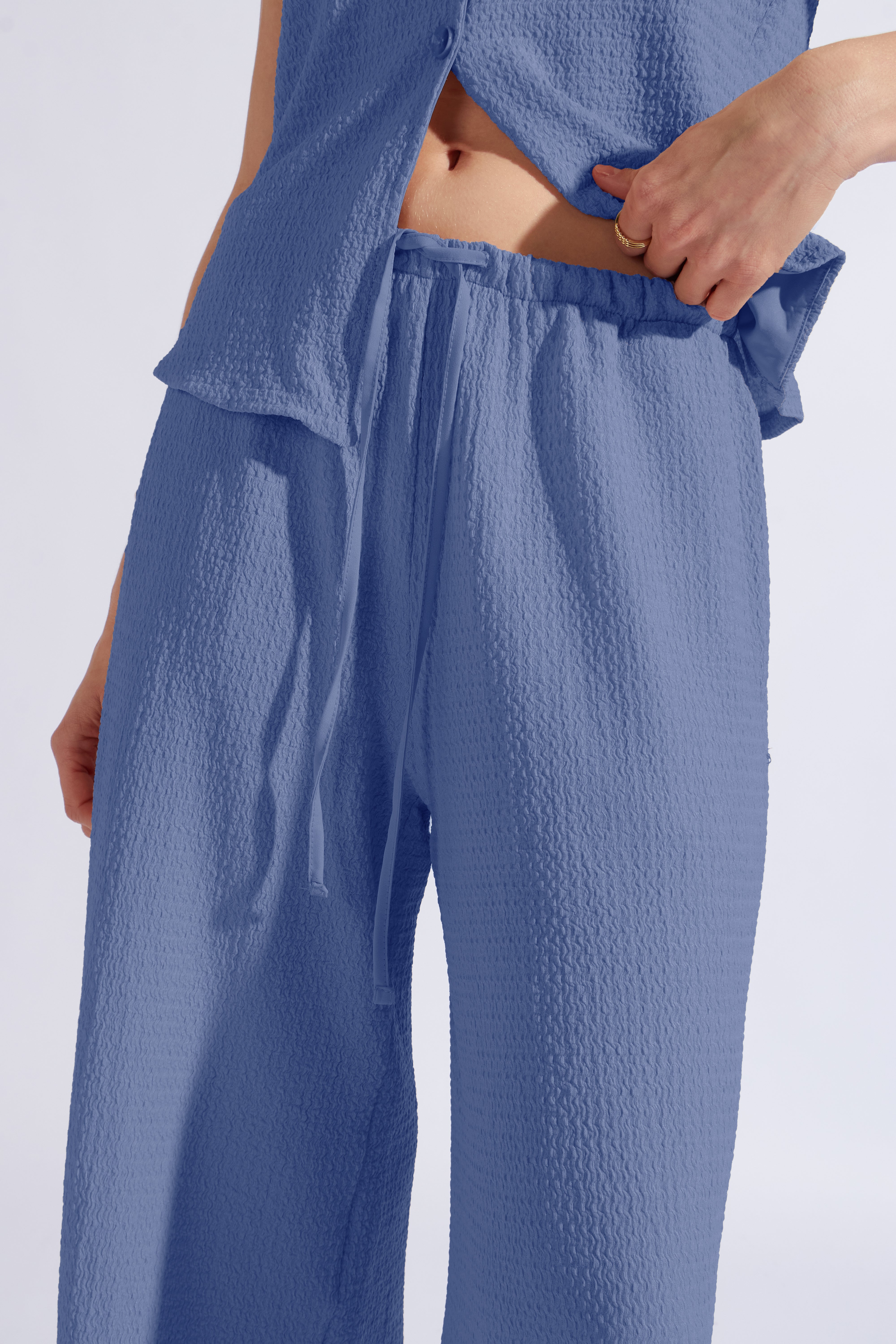 Pantalón Recto Estructura - Acero