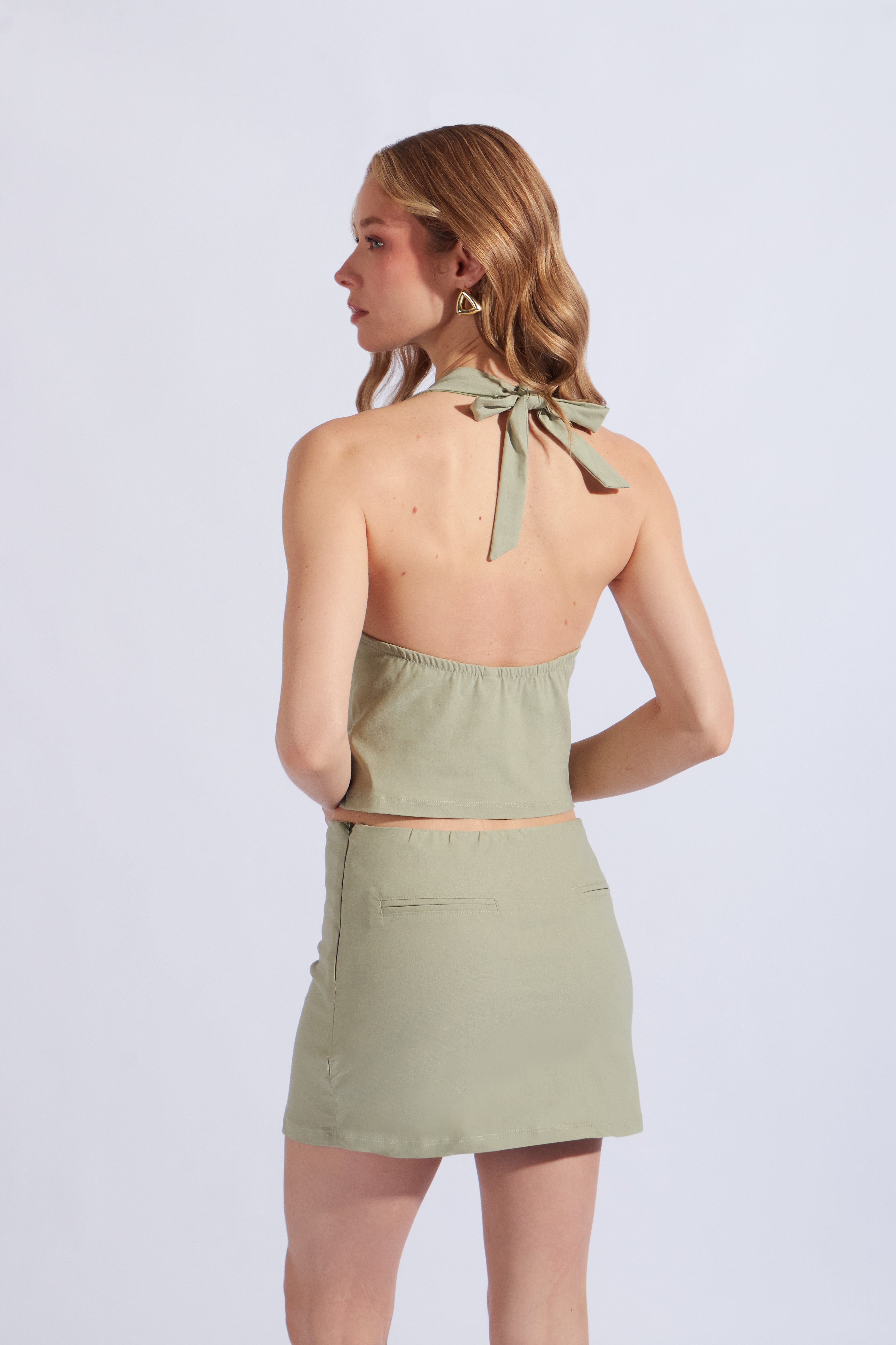 Top Halter Abertura - Verde