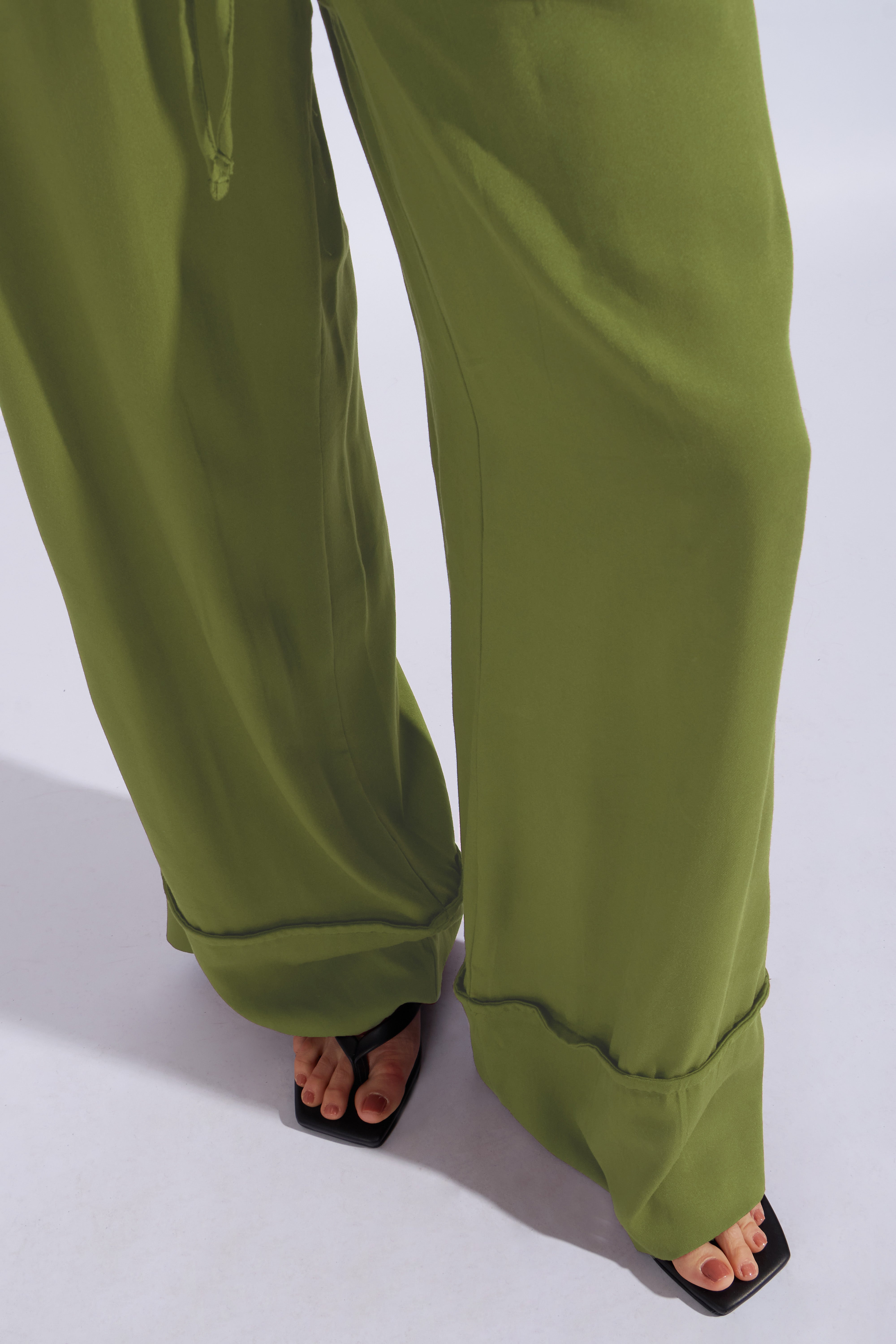 Pantalón Fluido Elásticado - Verde