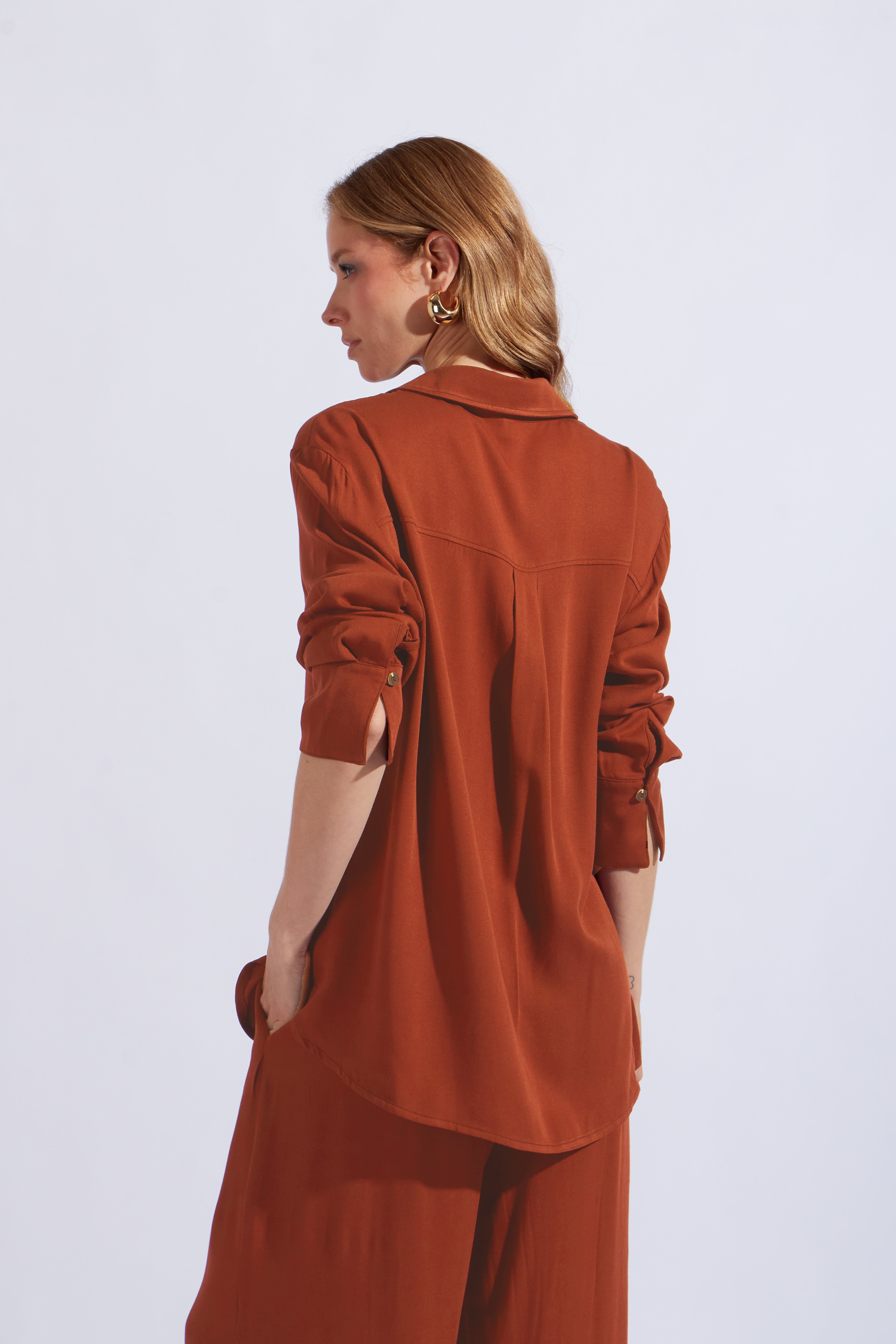 Blusa Manga Larga - Lacre