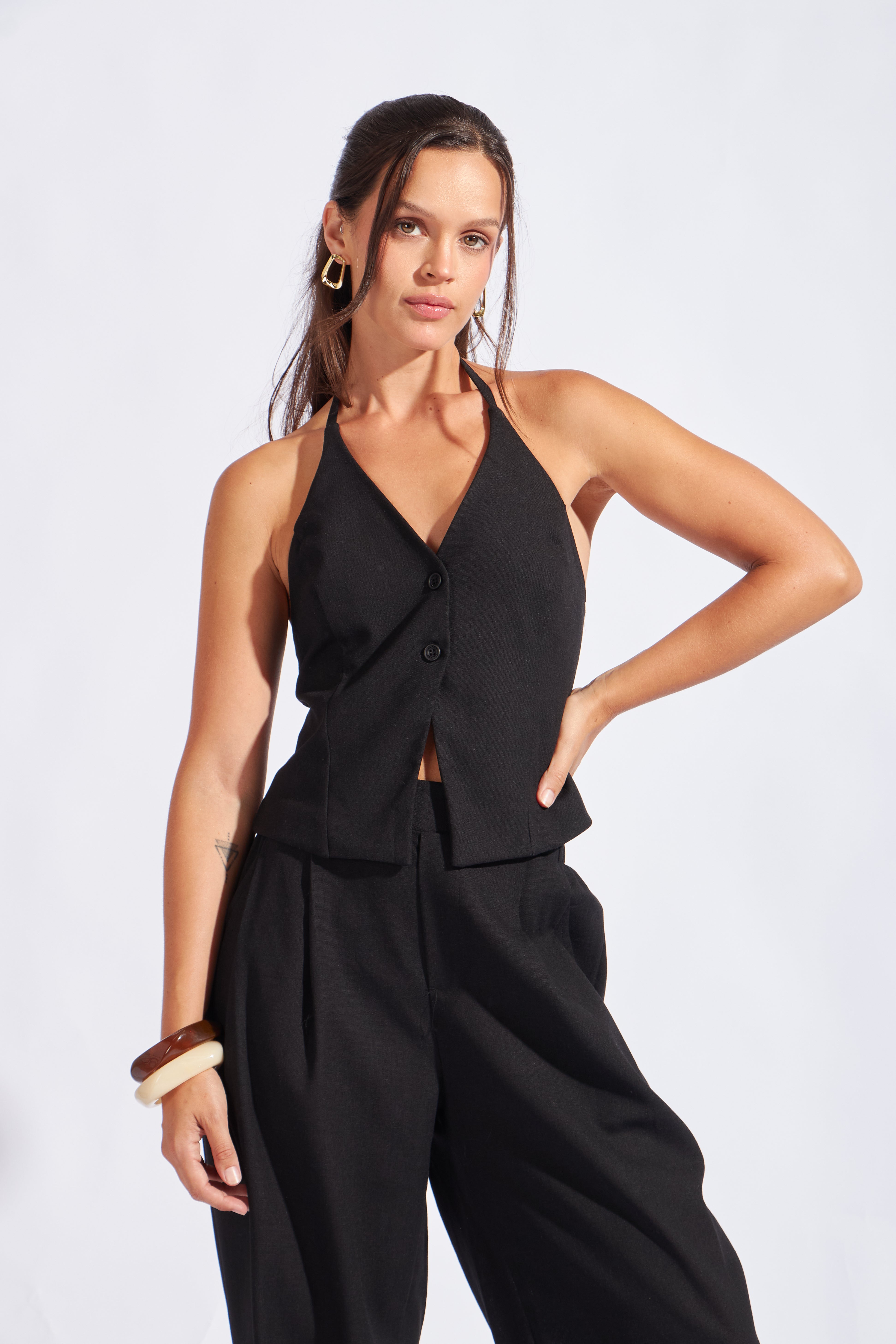 Chaleco con Tirantes - Negro