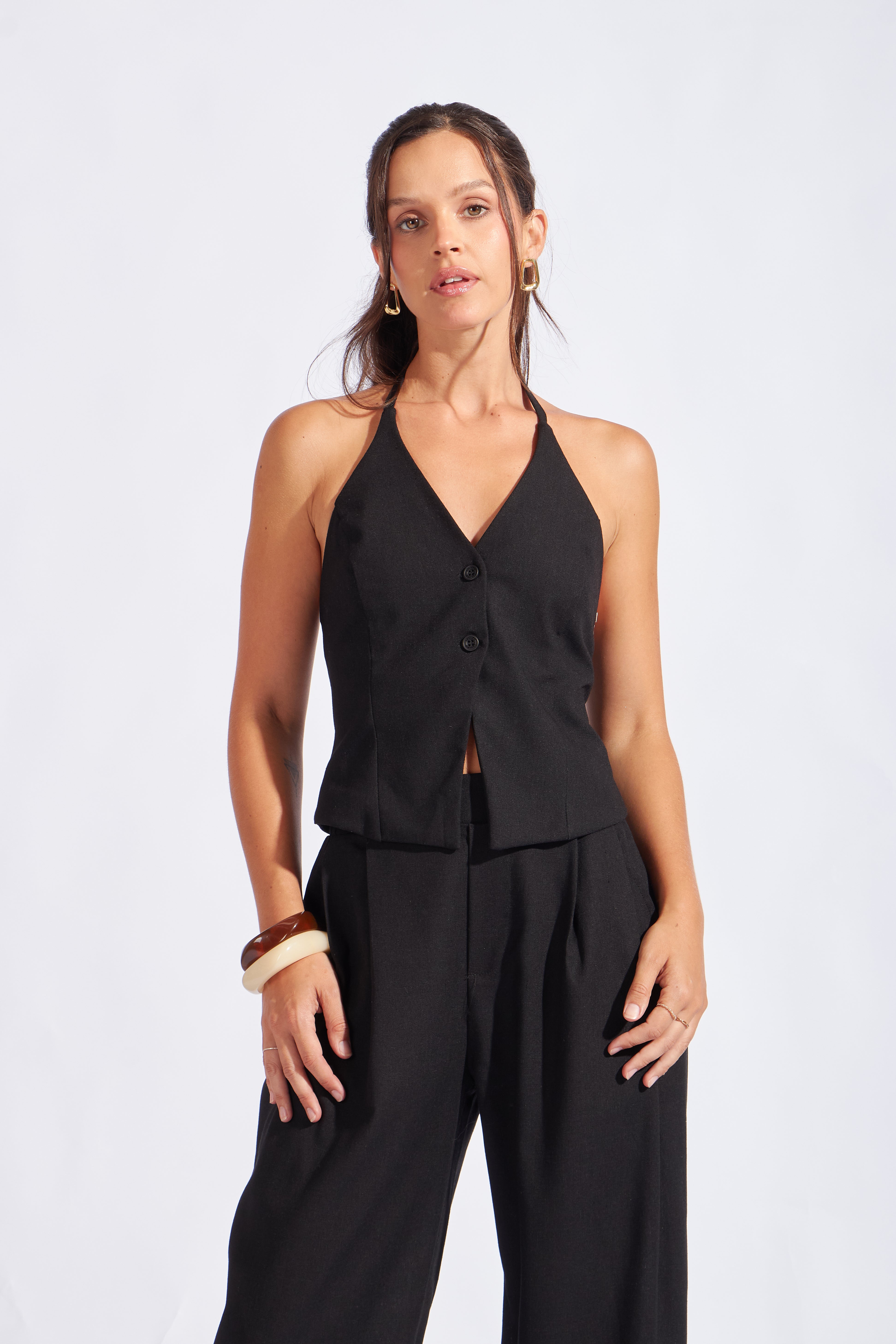 Chaleco con Tirantes - Negro