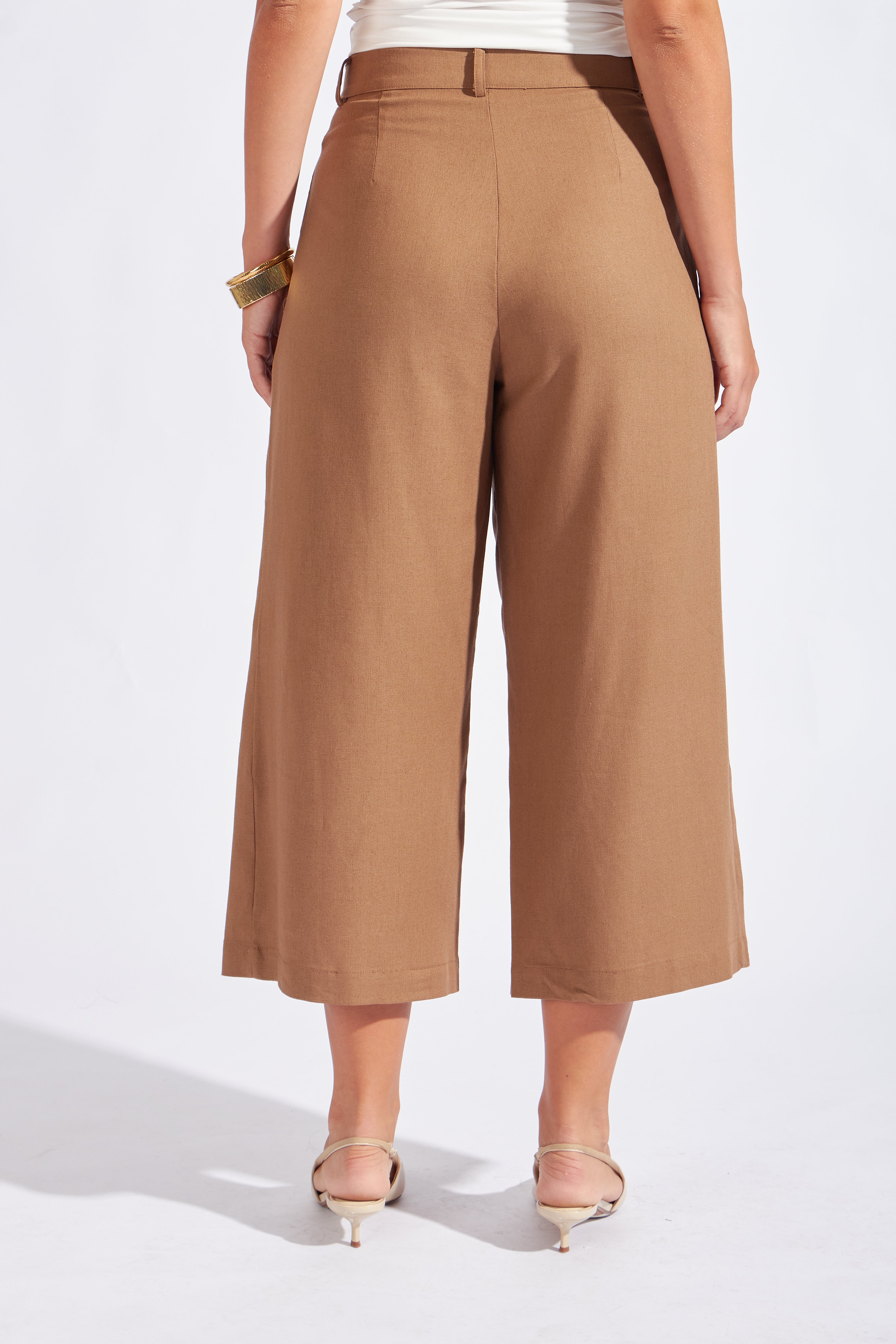 Pantalón Culotte con Pliegues - Toffe
