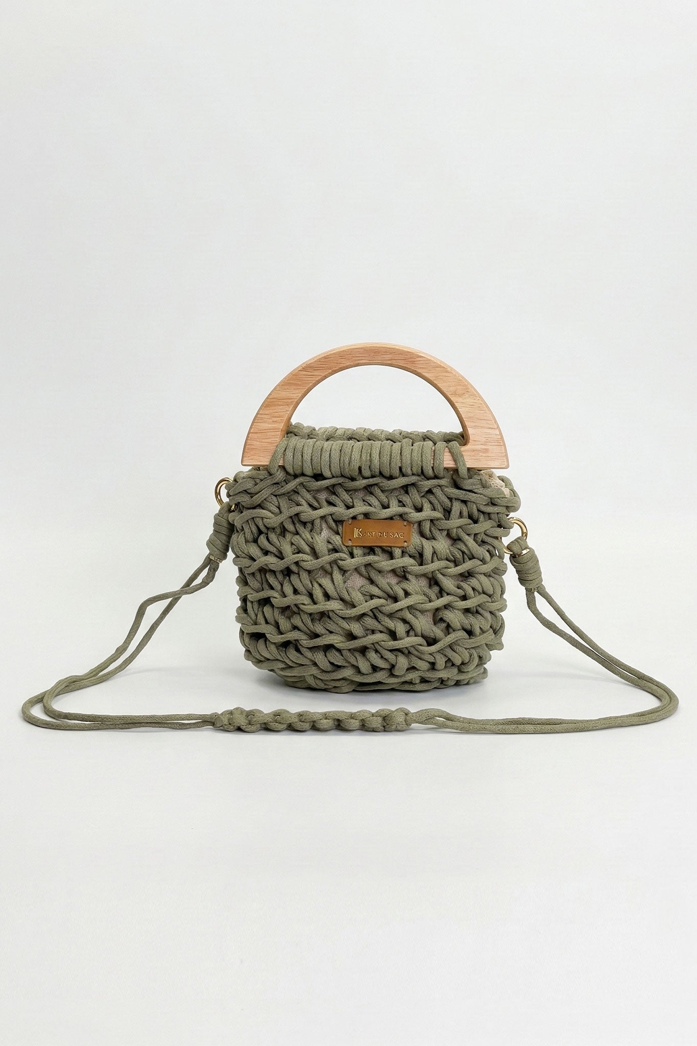 Bolso Trenzado Alba - Verde