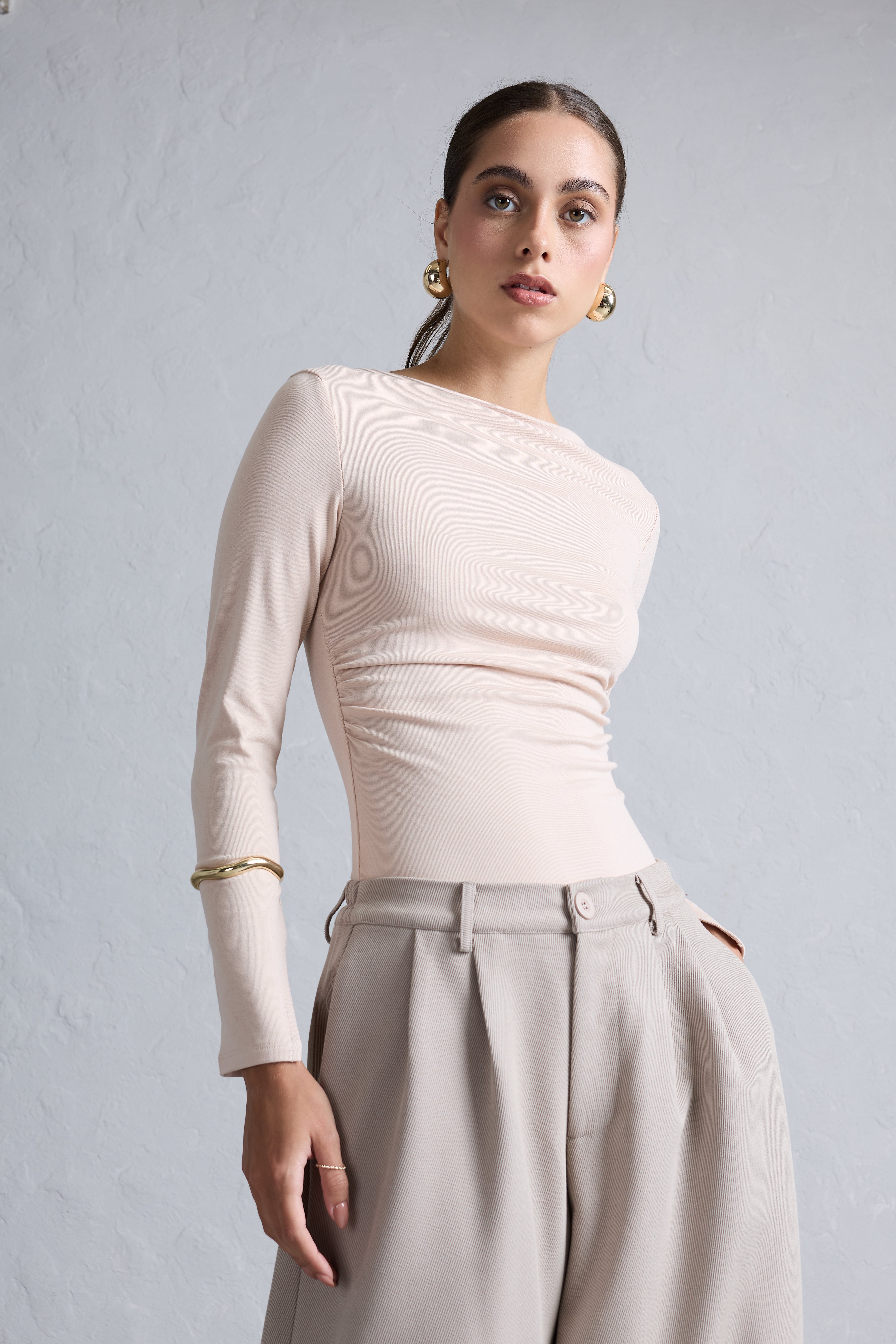 Top Barco Básico - Sand