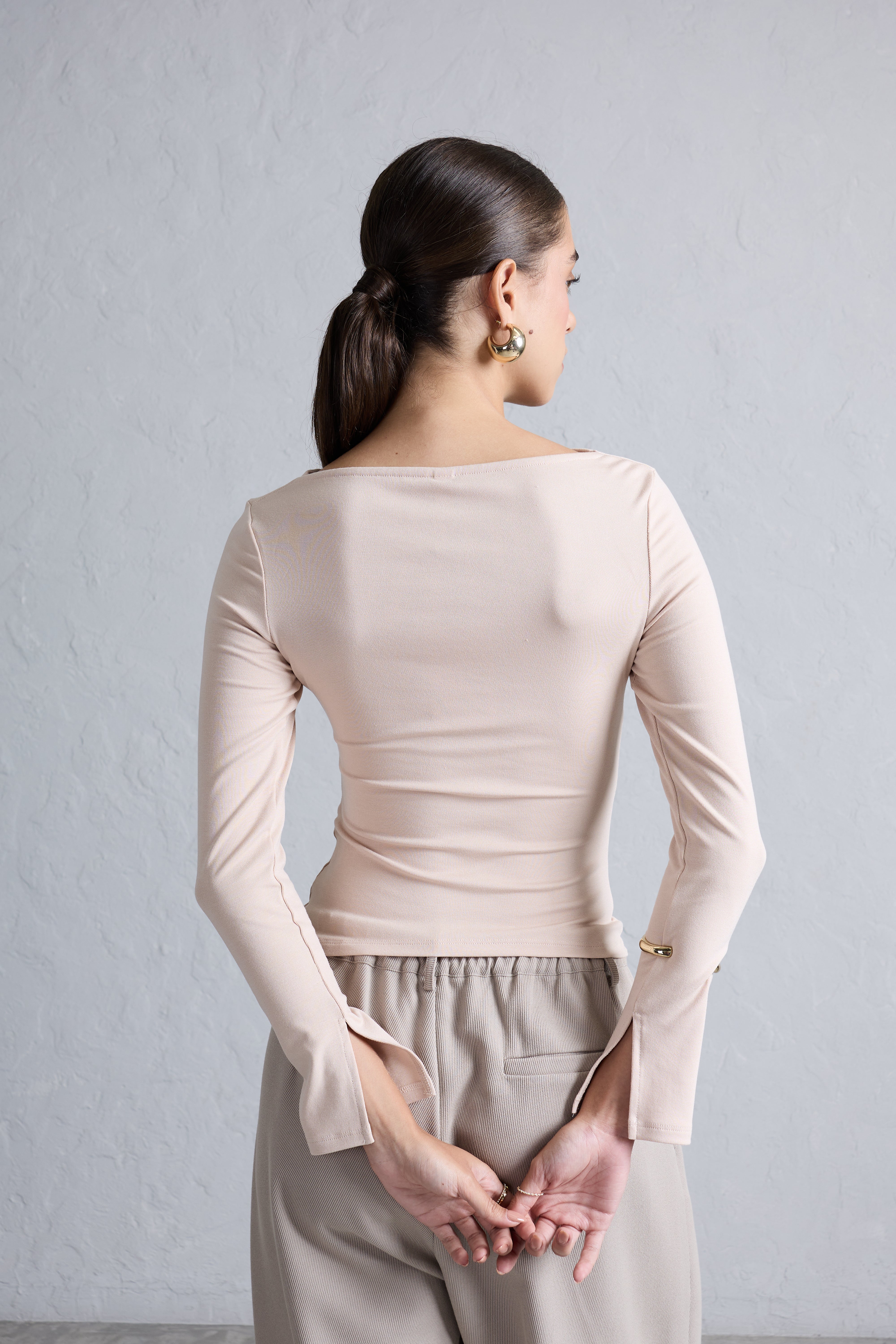 Top Barco Básico - Sand