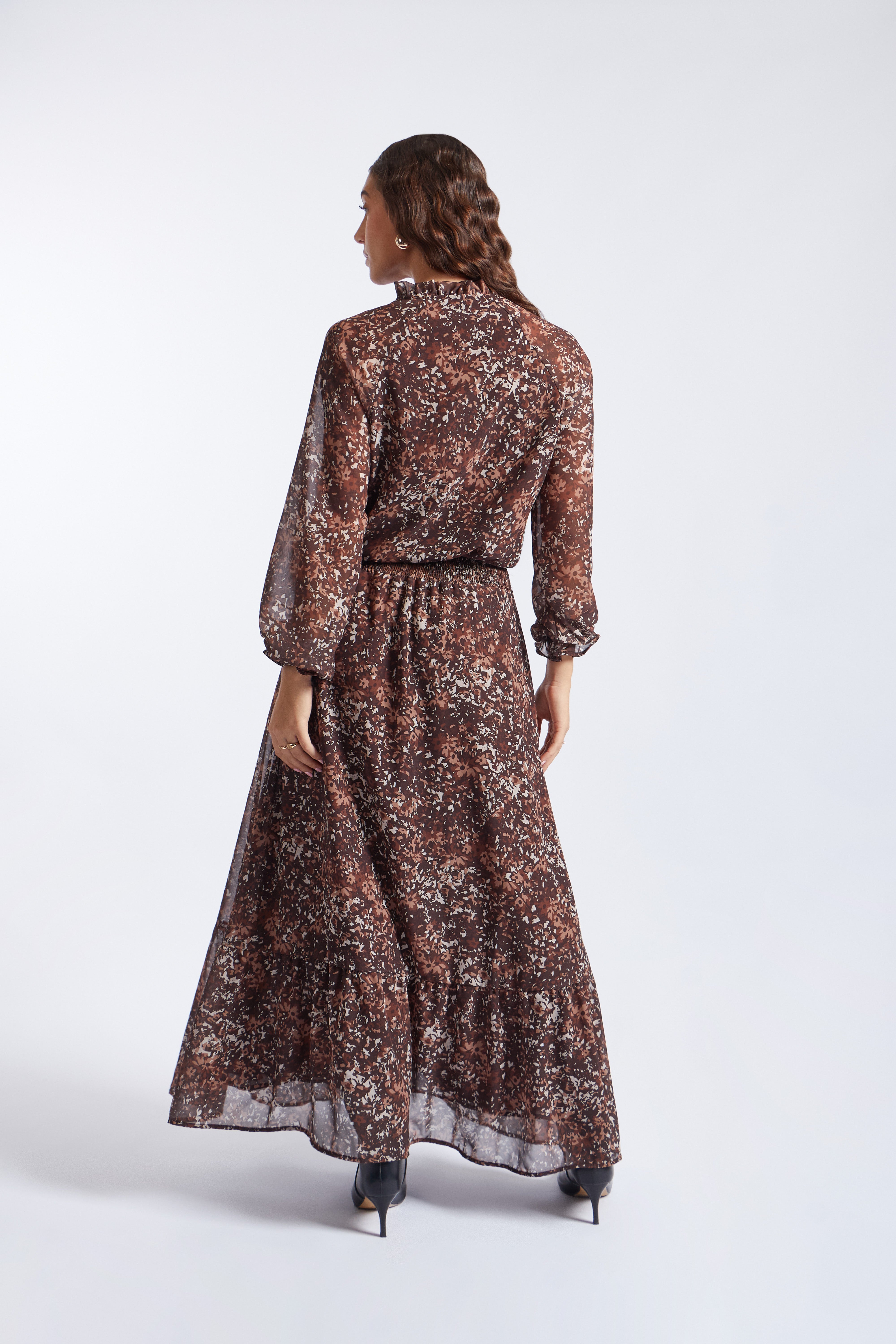 Vestido Largo Boho - Marrón