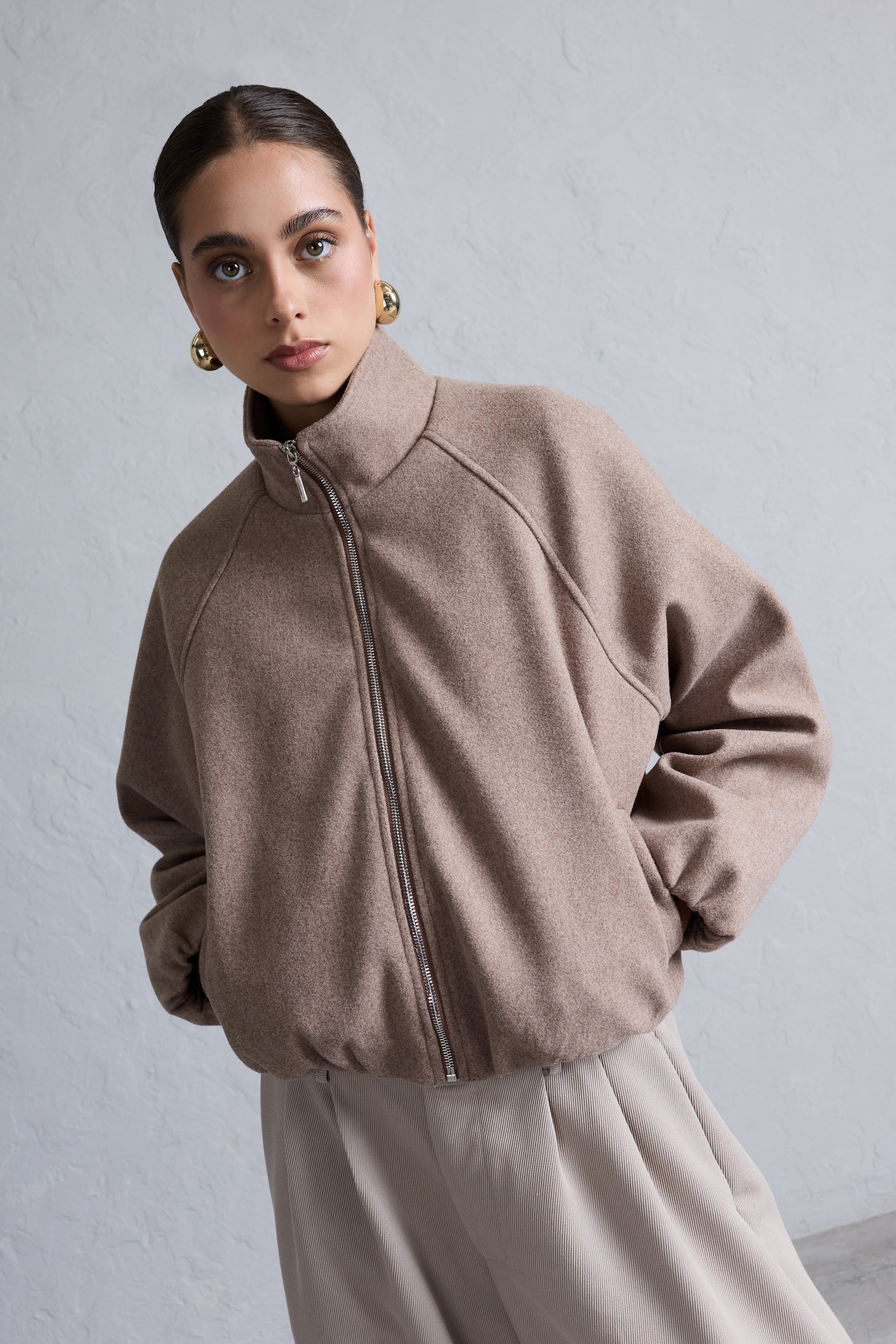 Casaca Bomber Manga Raglán - Topo