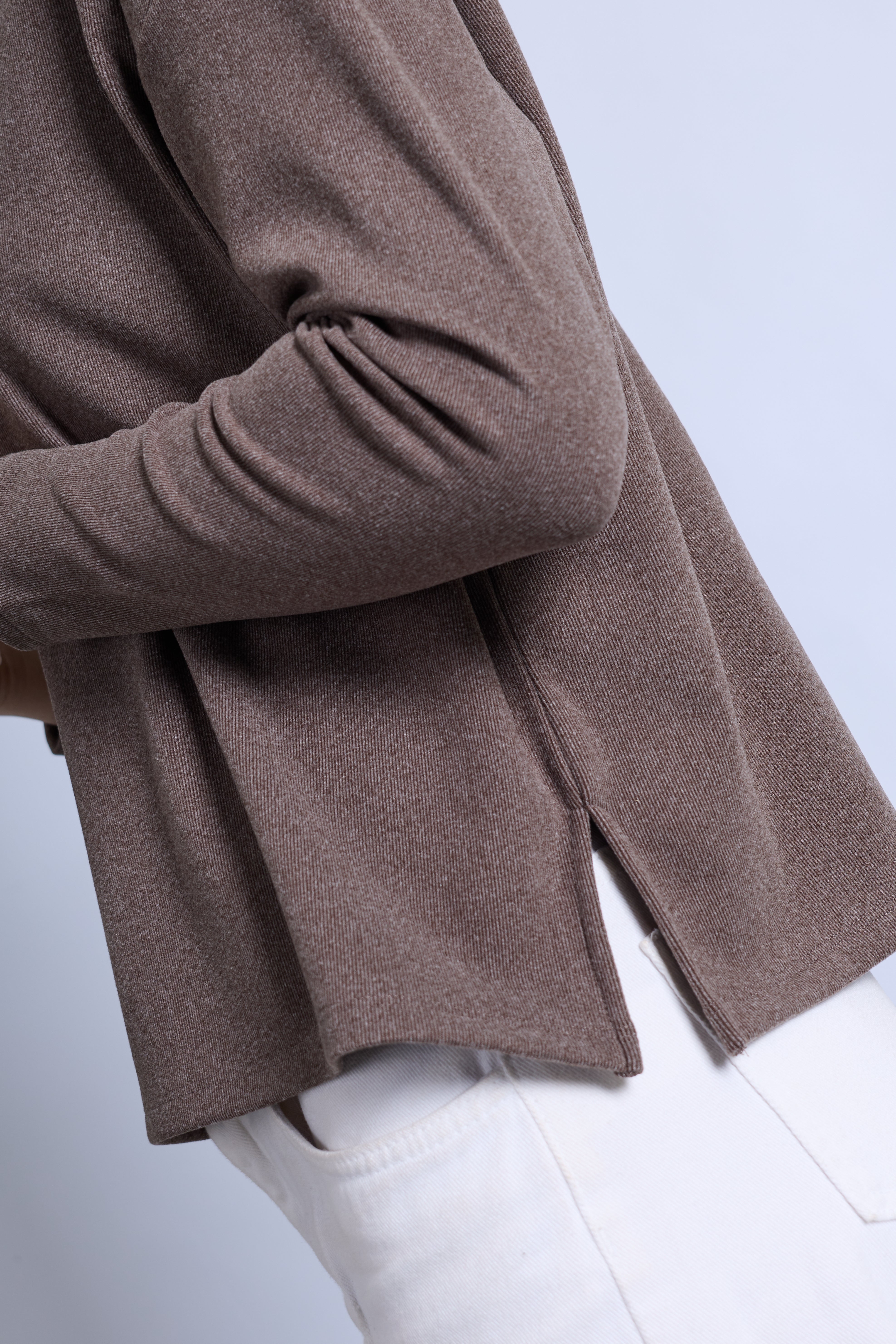 Sweater Cuello Alto - Topo