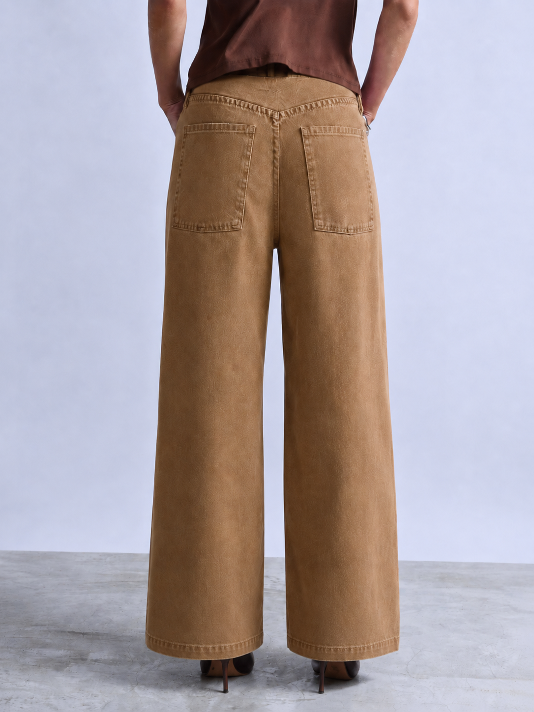 Pantalón Drill Recto - Topo