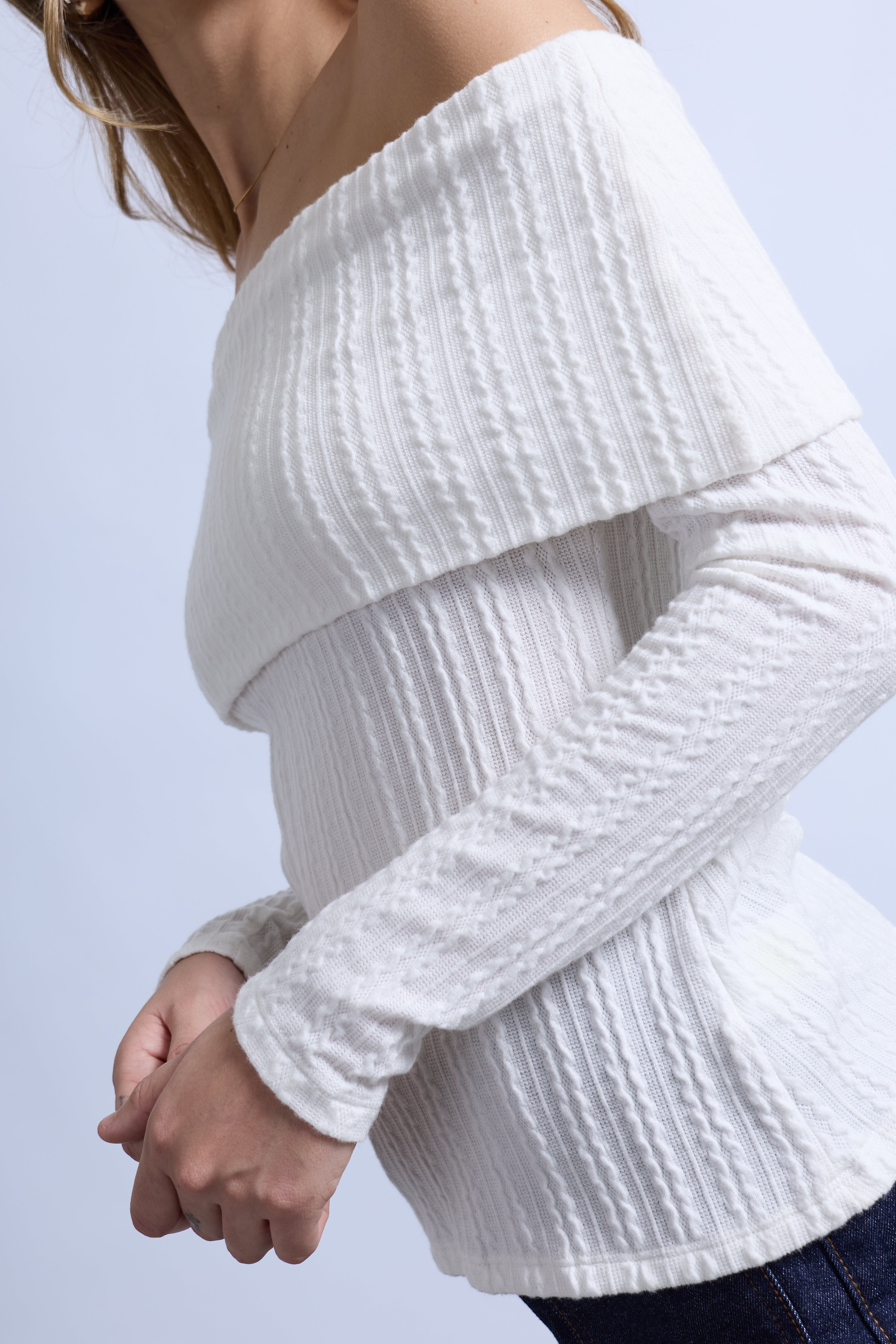 Sweater Off Shoulder - Perla