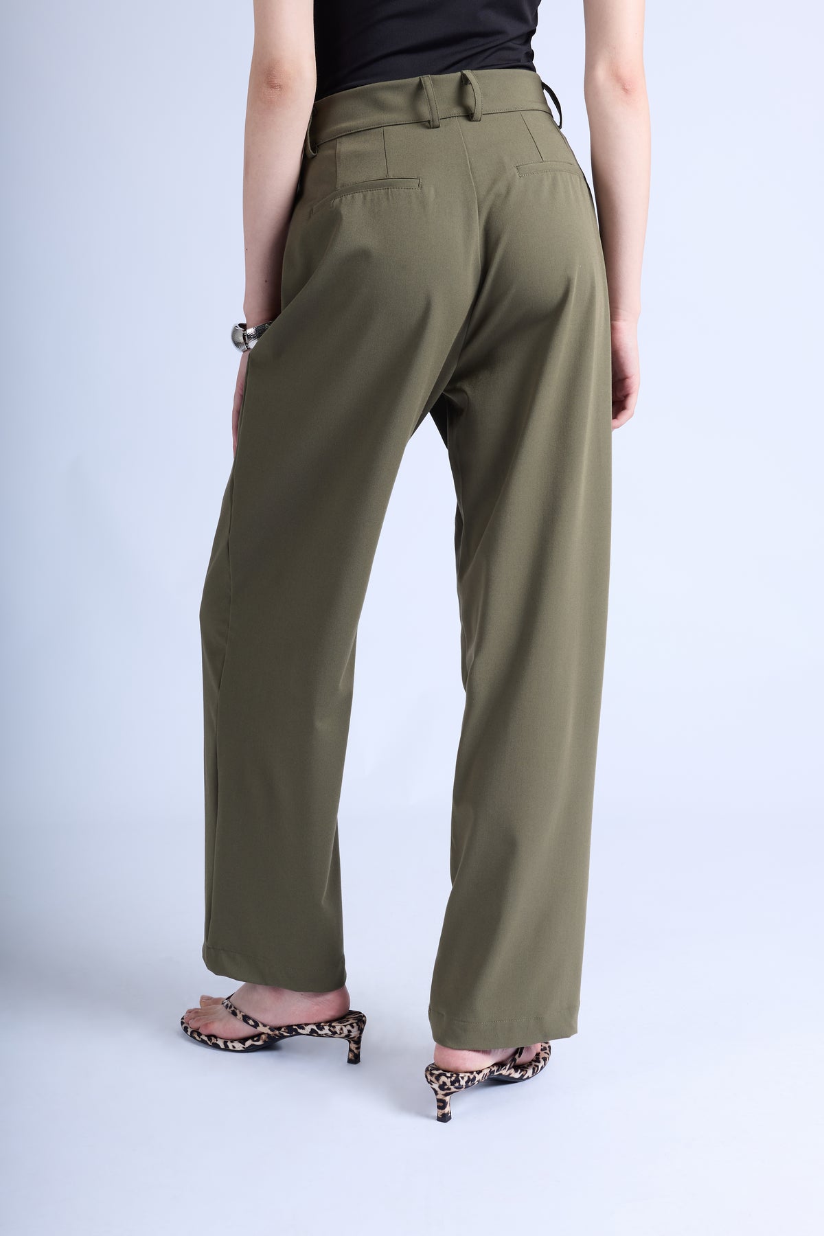 Pantalón Sastre Palazzo - Verde Militar