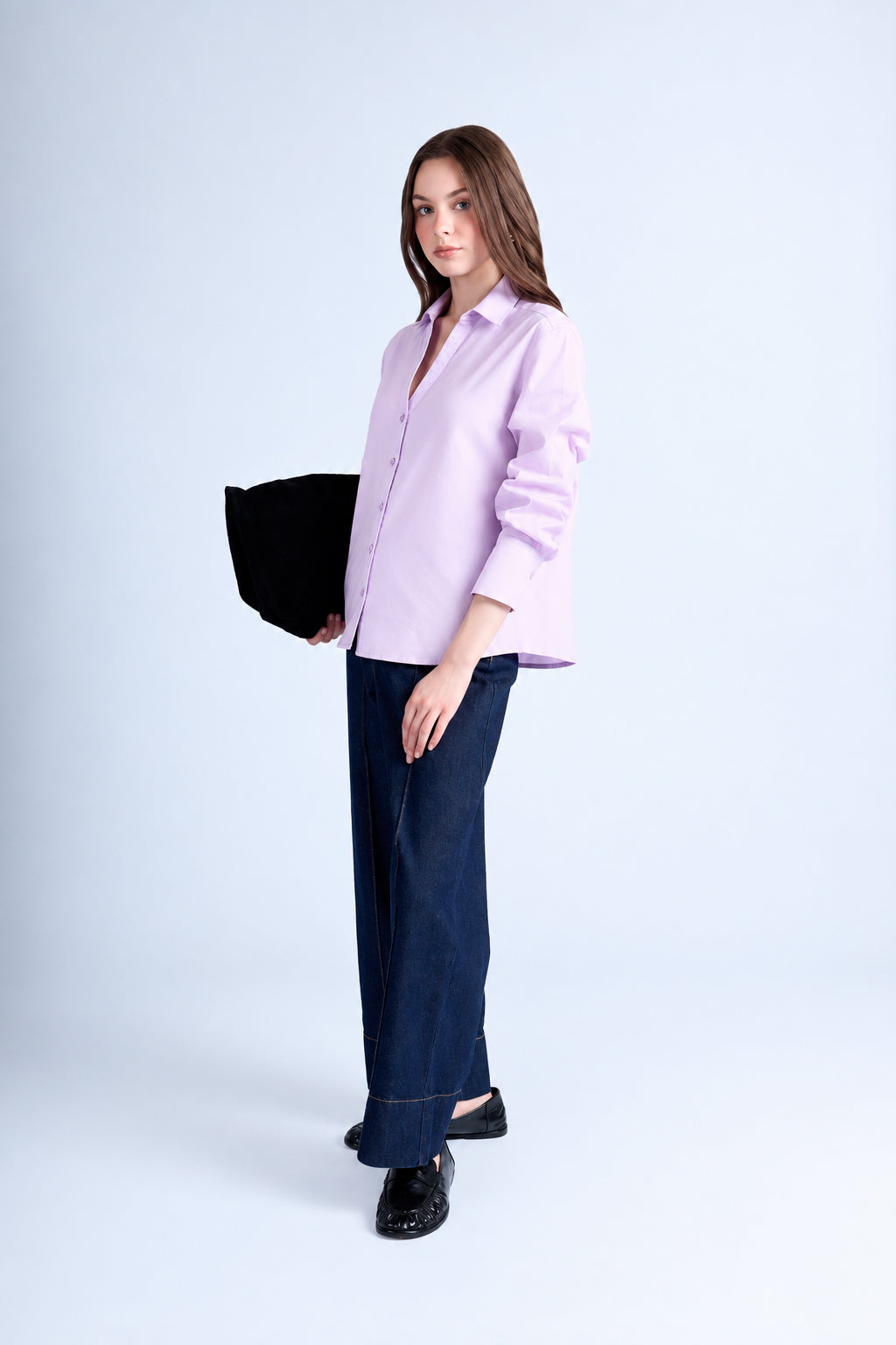 Blusa Oversize Fluida - Lila