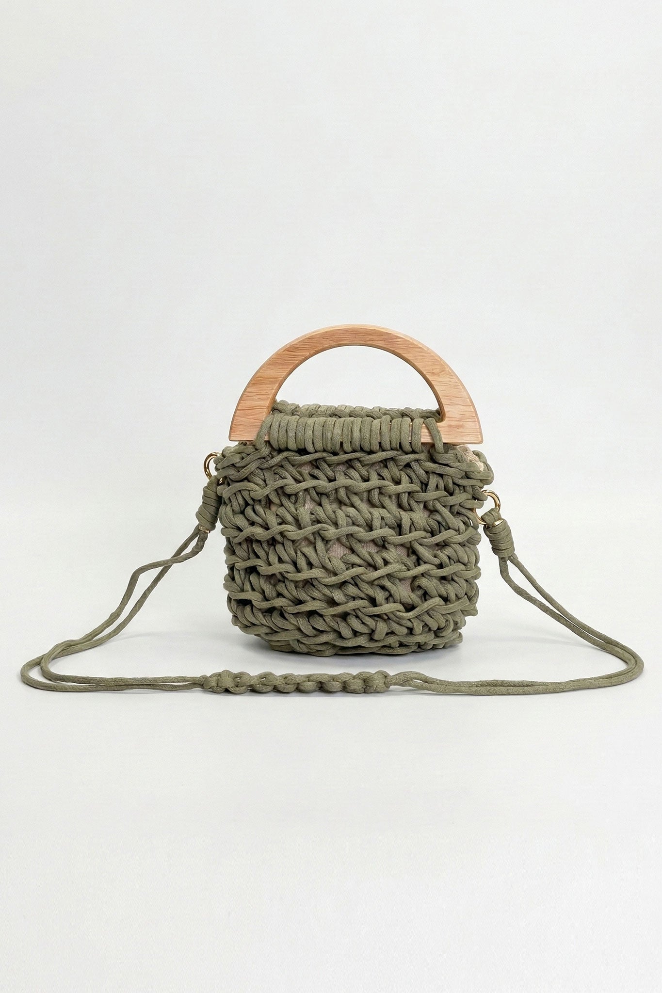 Bolso Trenzado Alba - Verde