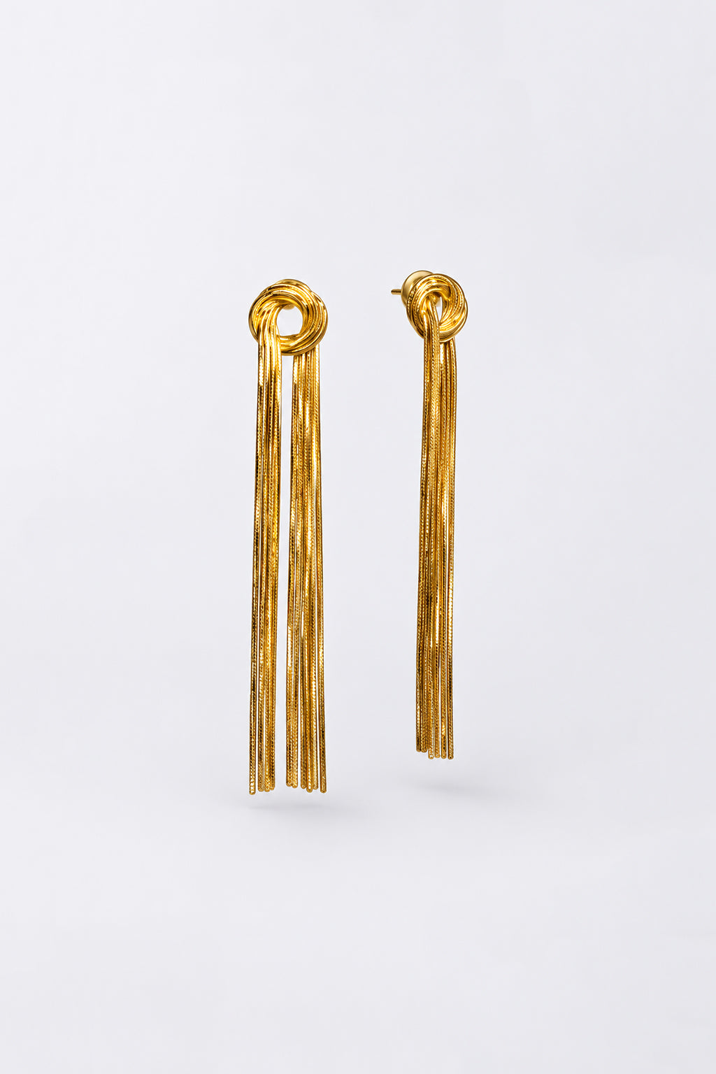 Aretes Flecos Cadena