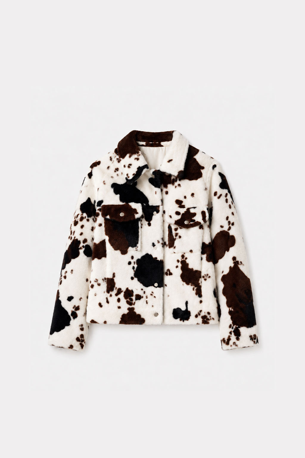 Cazadora Efecto Peluche Cow - Cow print