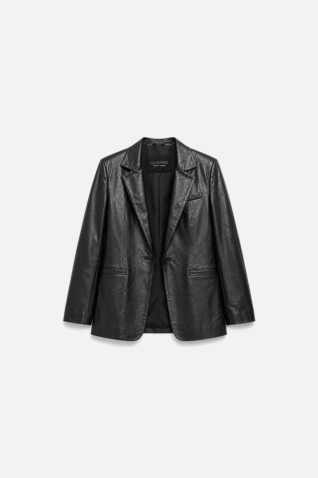 Blazer Leather Slim - Negro